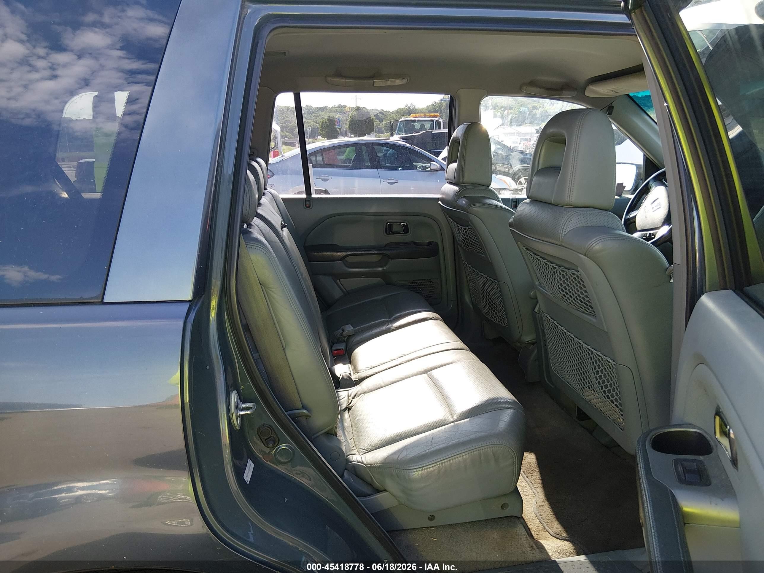 2003 Honda Pilot Ex-l Gray vin: 2HKYF185X3H580386