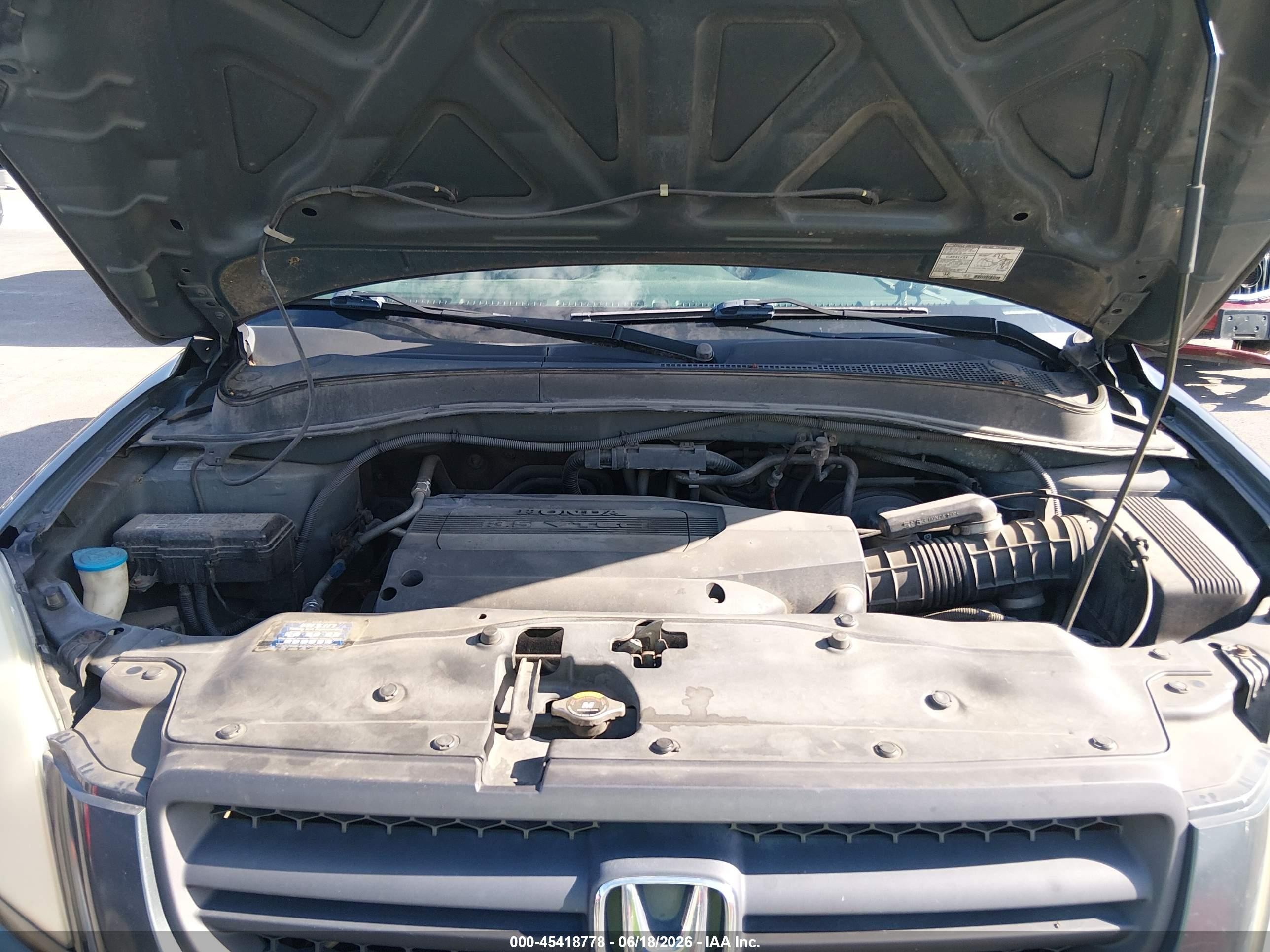 2003 Honda Pilot Ex-l Gray vin: 2HKYF185X3H580386
