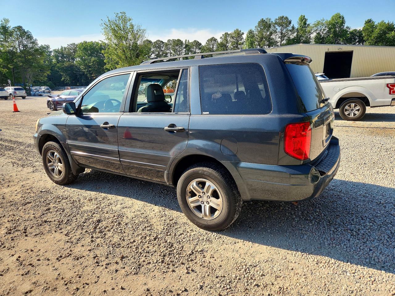 2003 Honda Pilot Exl Gray vin: 2HKYF185X3H584308