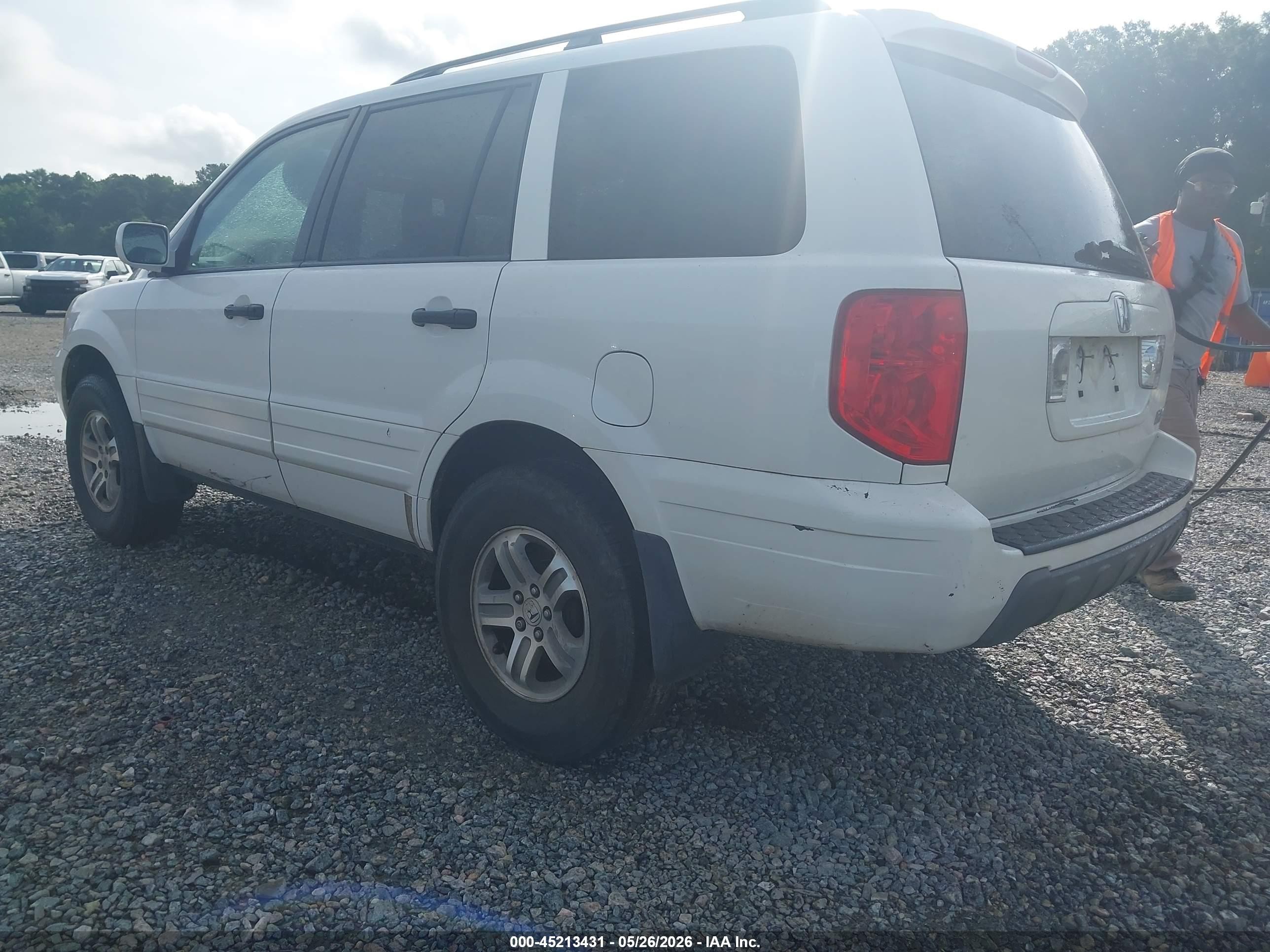 2003 Honda Pilot Ex-l Белый vin: 2HKYF185X3H592120