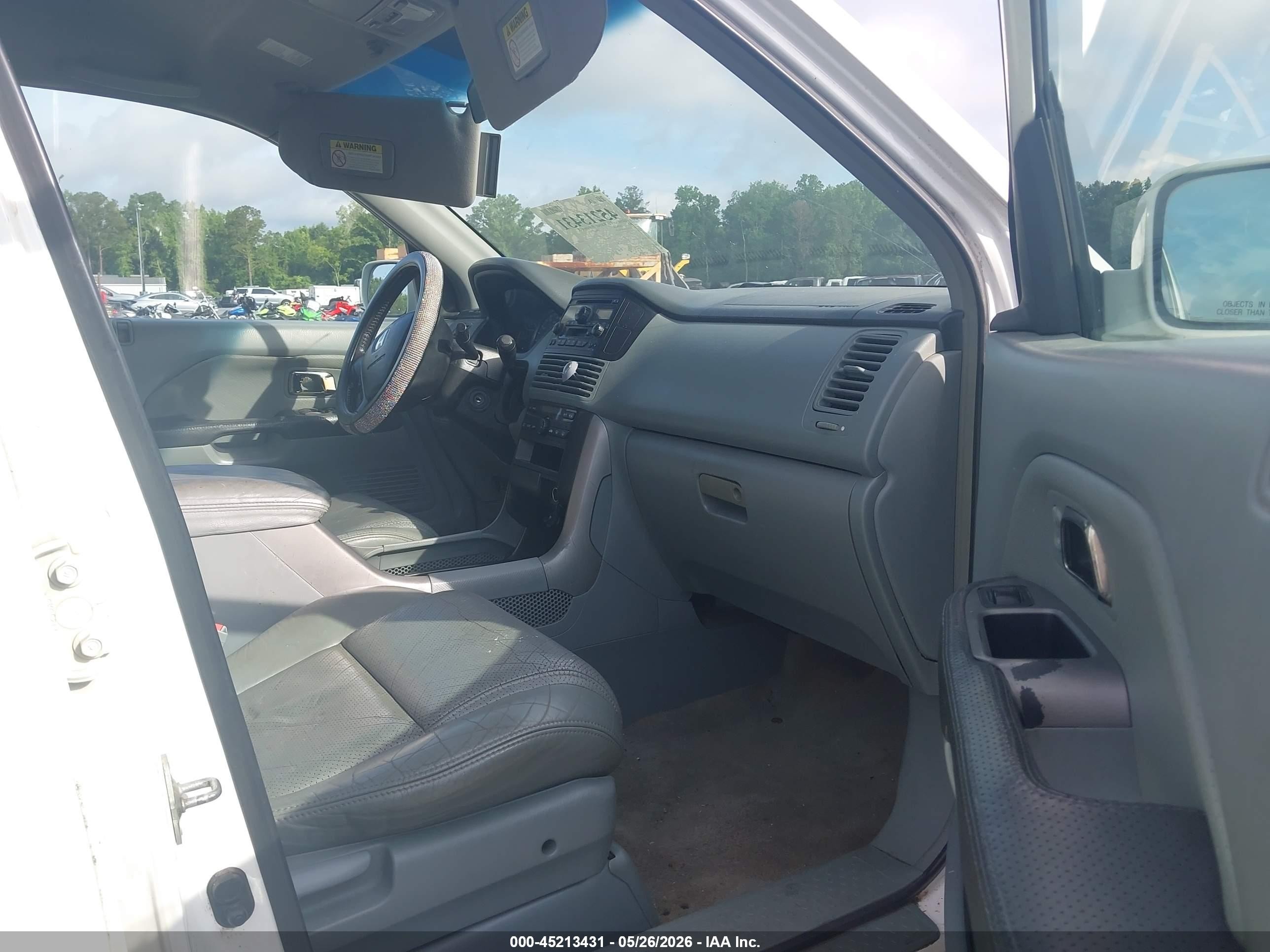 2003 Honda Pilot Ex-l Белый vin: 2HKYF185X3H592120