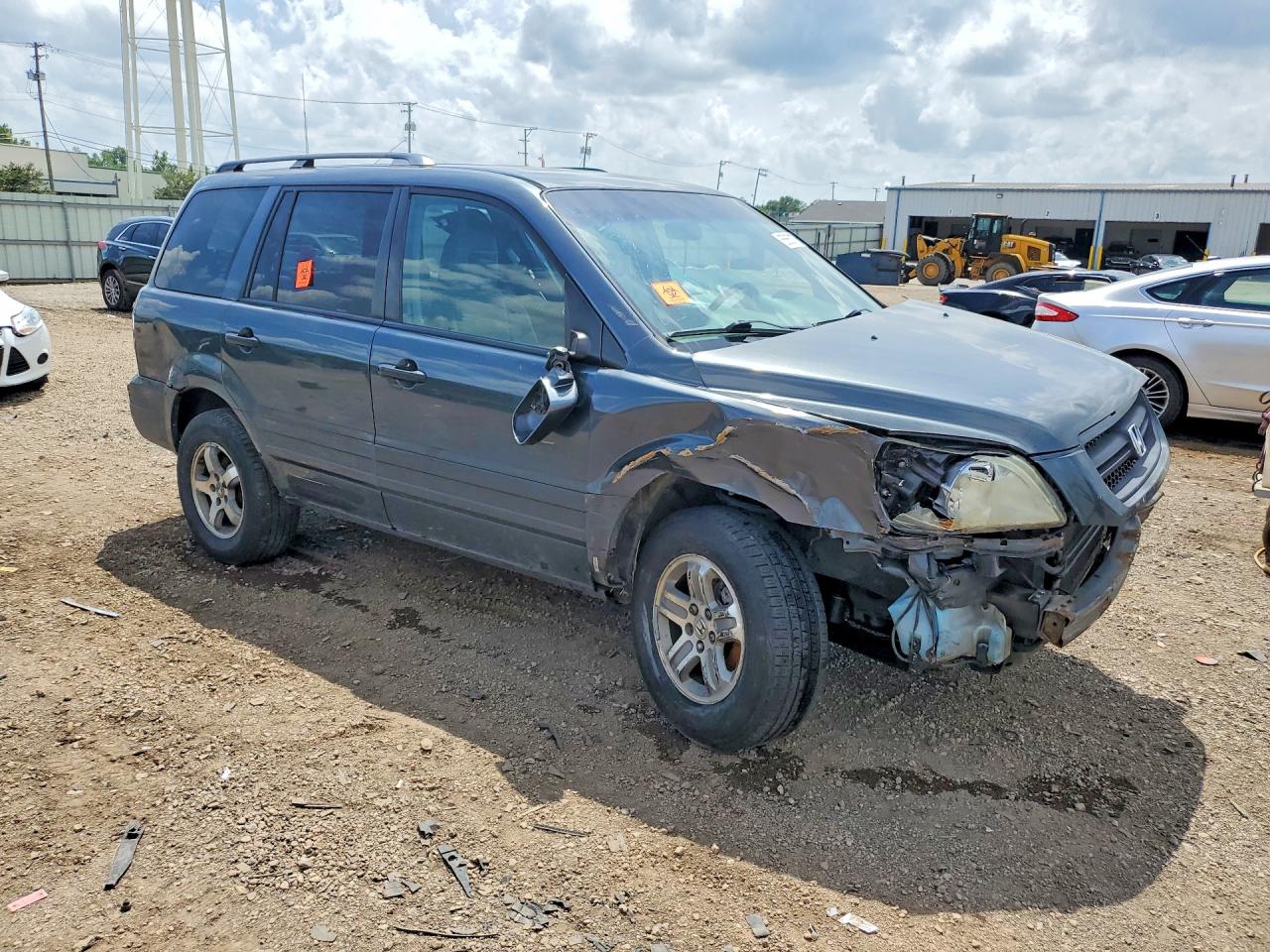2004 Honda Pilot Exl Charcoal vin: 2HKYF185X4H536356