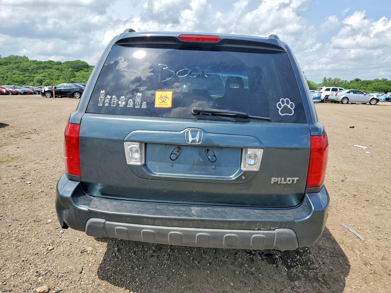 2004 Honda Pilot Exl Charcoal vin: 2HKYF185X4H536356