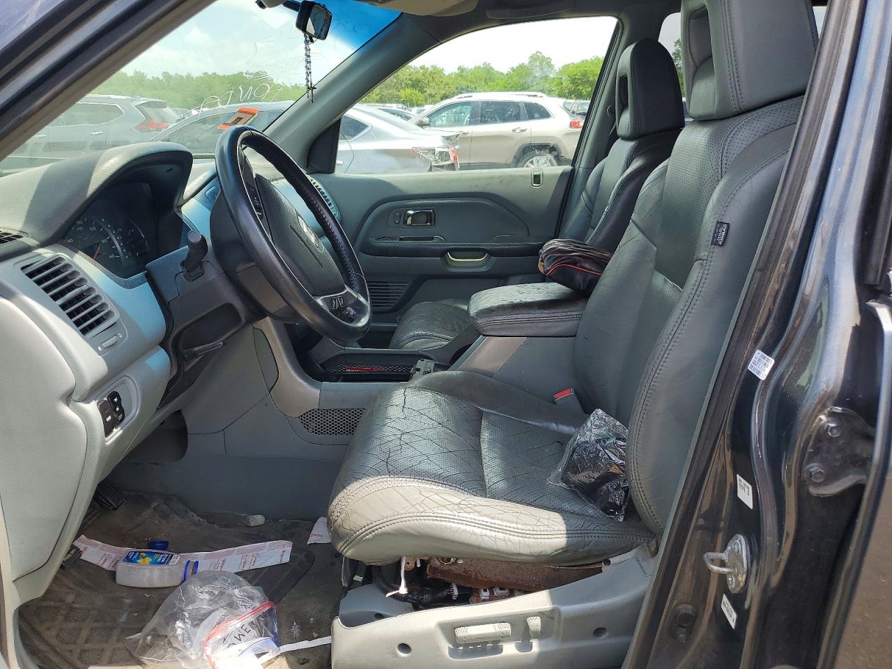 2004 Honda Pilot Exl Charcoal vin: 2HKYF185X4H536356
