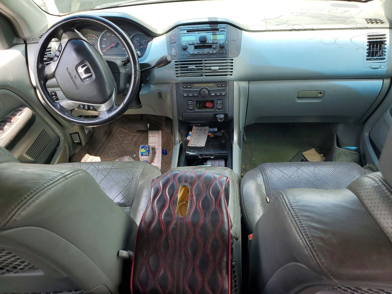2004 Honda Pilot Exl Charcoal vin: 2HKYF185X4H536356