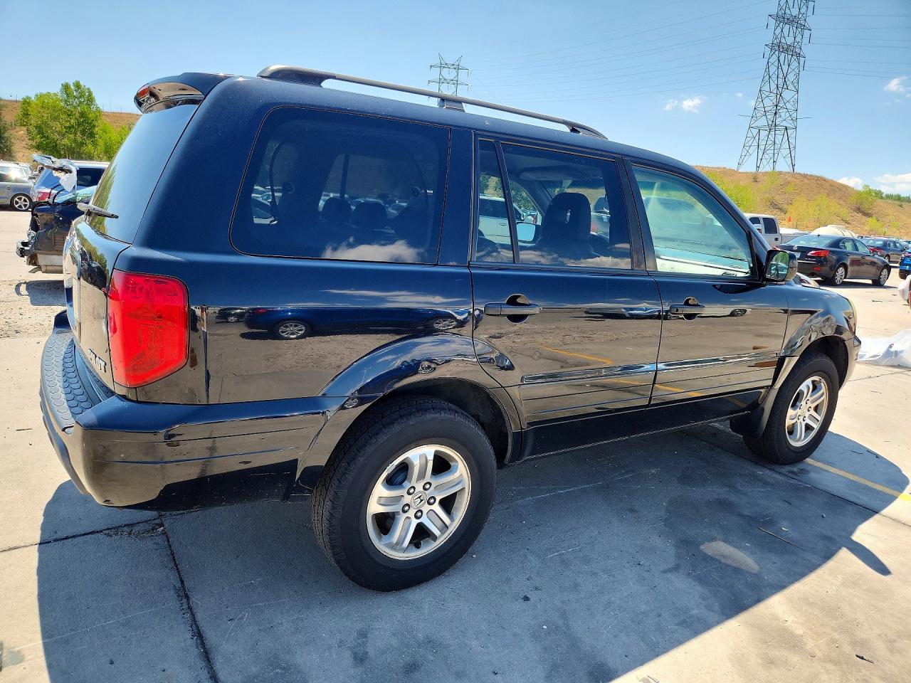 2004 Honda Pilot Exl Black vin: 2HKYF185X4H581670