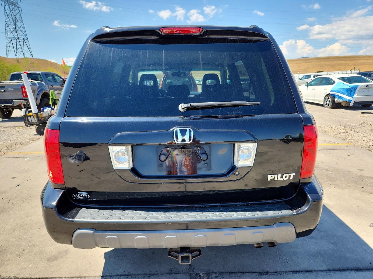 2004 Honda Pilot Exl Black vin: 2HKYF185X4H581670