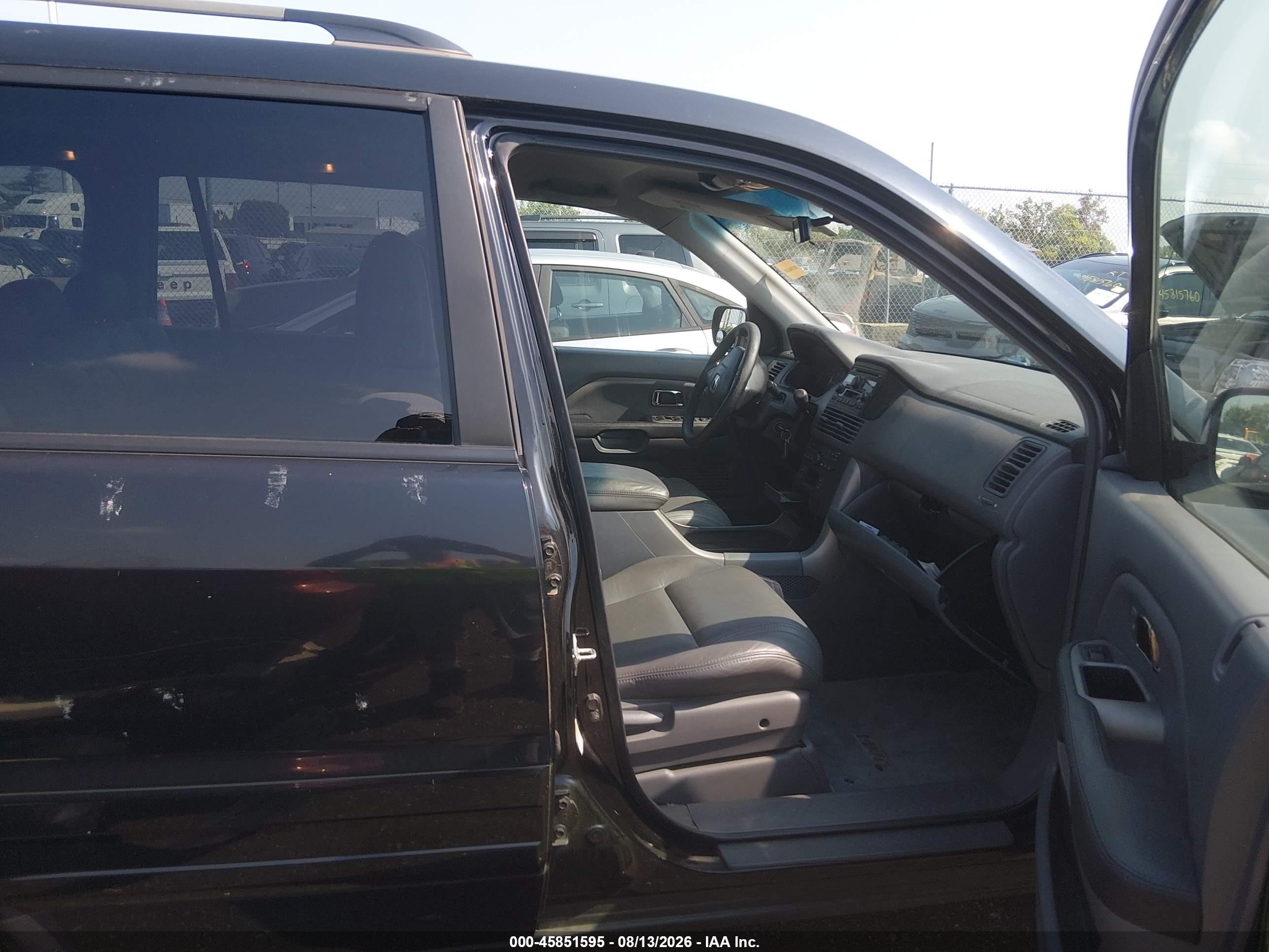 2004 Honda Pilot Ex-l Black vin: 2HKYF185X4H591907