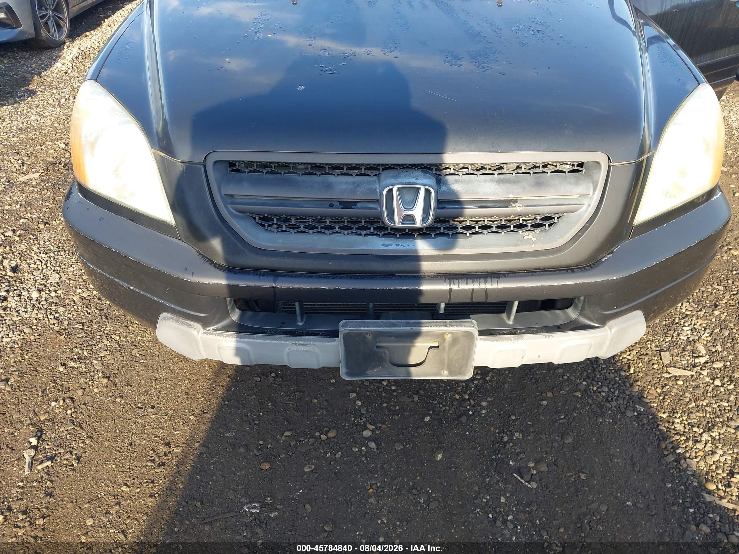 2004 Honda Pilot Ex-l Black vin: 2HKYF185X4H592569