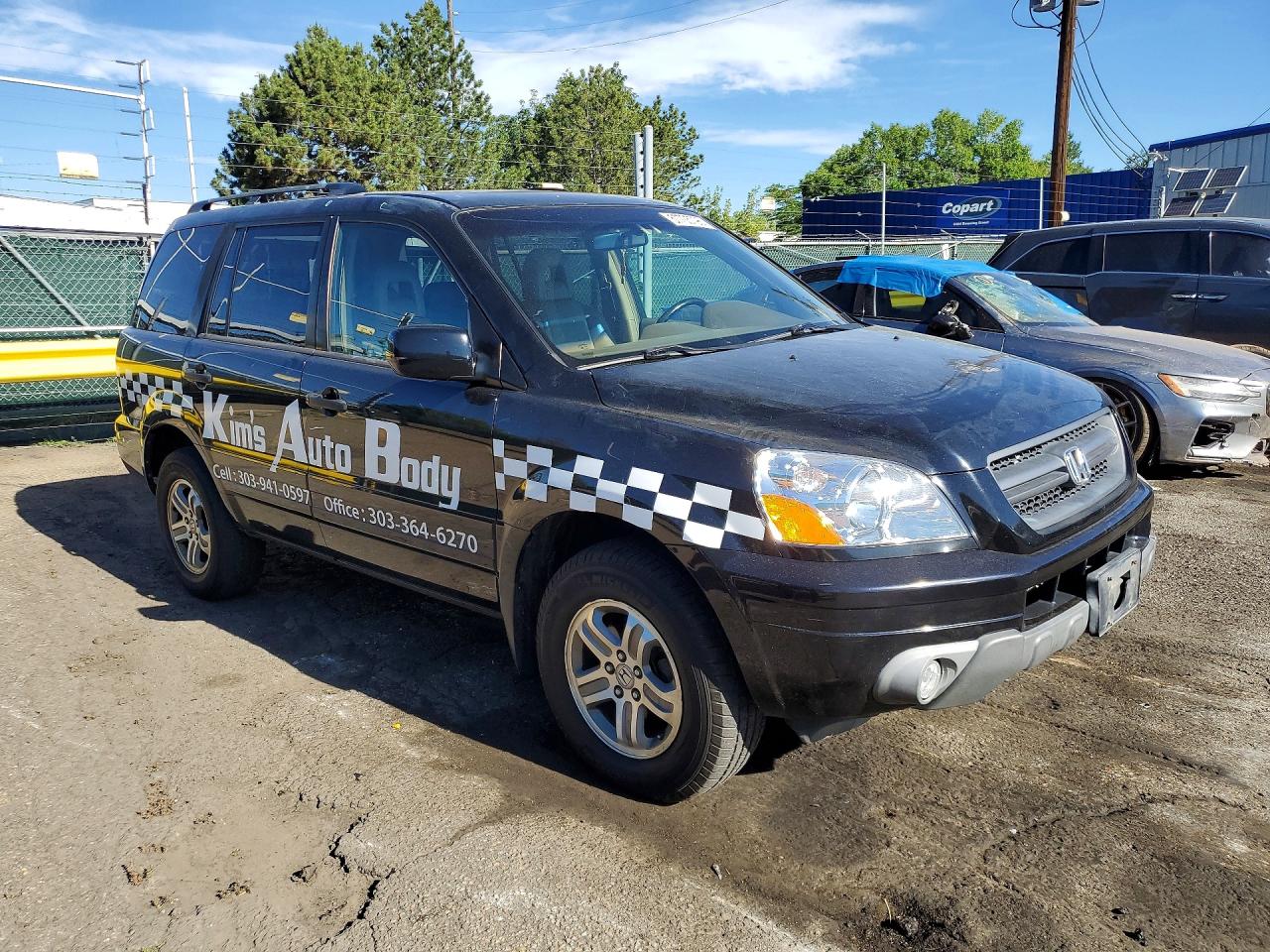 2005 Honda Pilot Exl Черный vin: 2HKYF185X5H512821