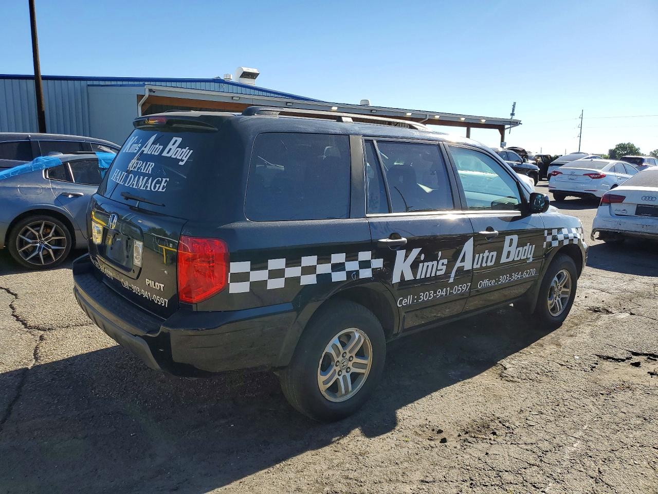 2005 Honda Pilot Exl Черный vin: 2HKYF185X5H512821