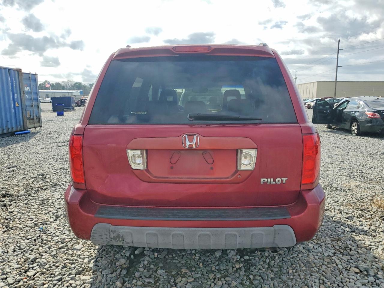 2005 Honda Pilot Exl Maroon vin: 2HKYF185X5H518666