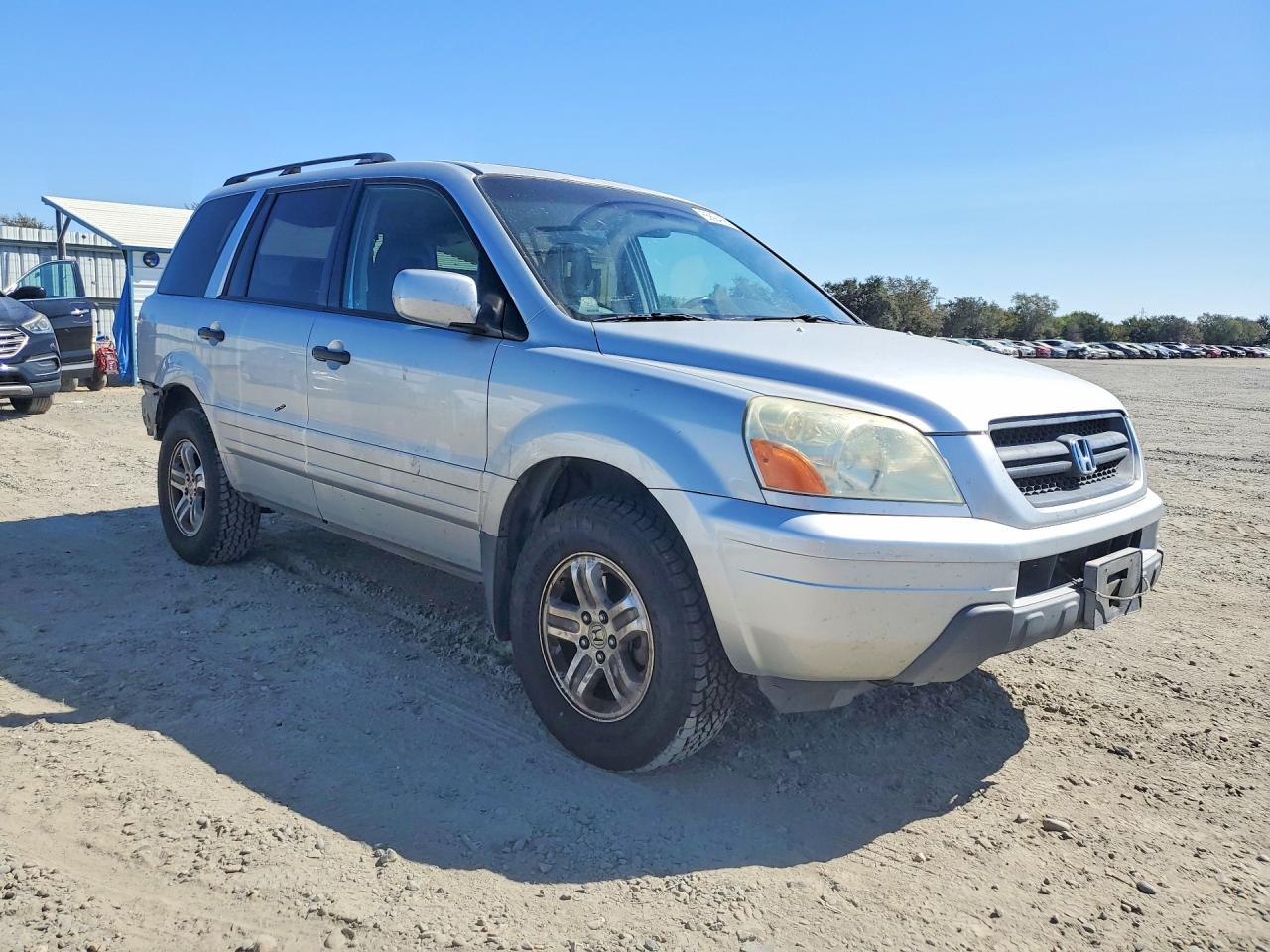 2005 Honda Pilot Exl Silver vin: 2HKYF185X5H551618