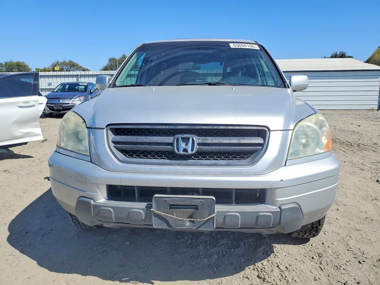 2005 Honda Pilot Exl Silver vin: 2HKYF185X5H551618