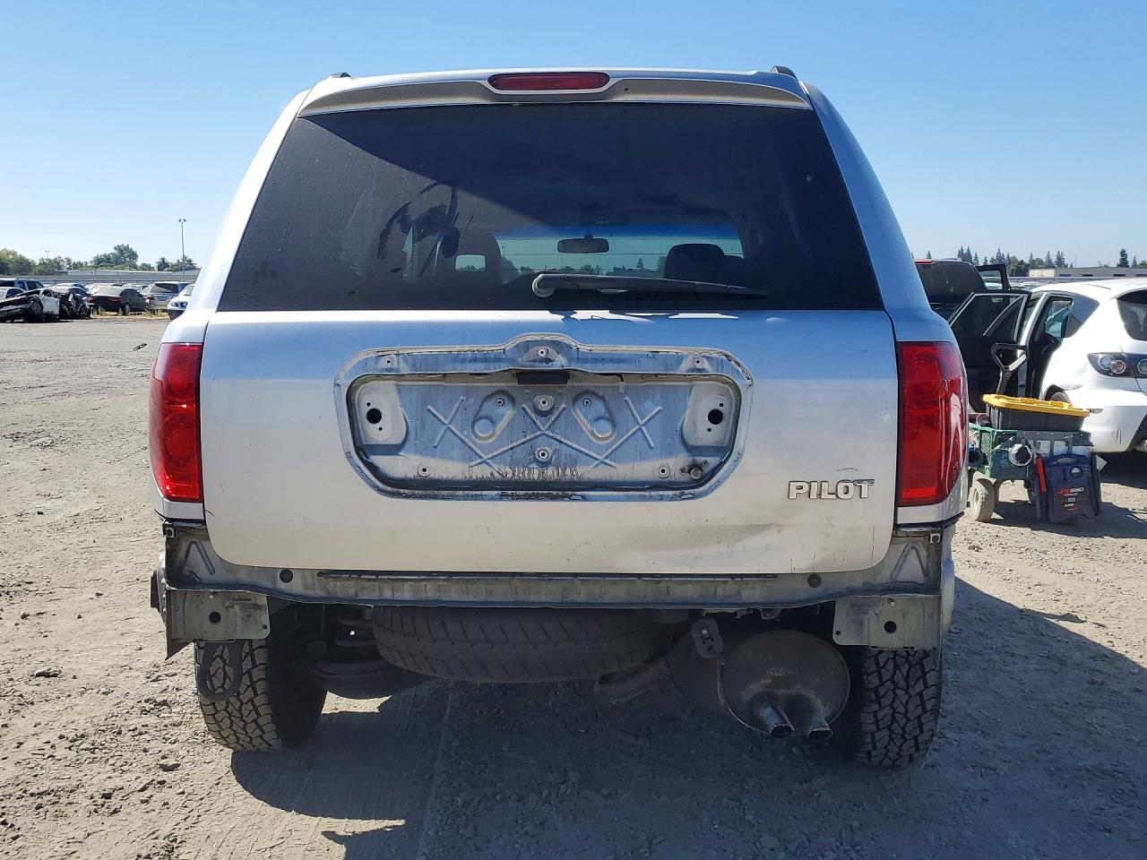 2005 Honda Pilot Exl Silver vin: 2HKYF185X5H551618