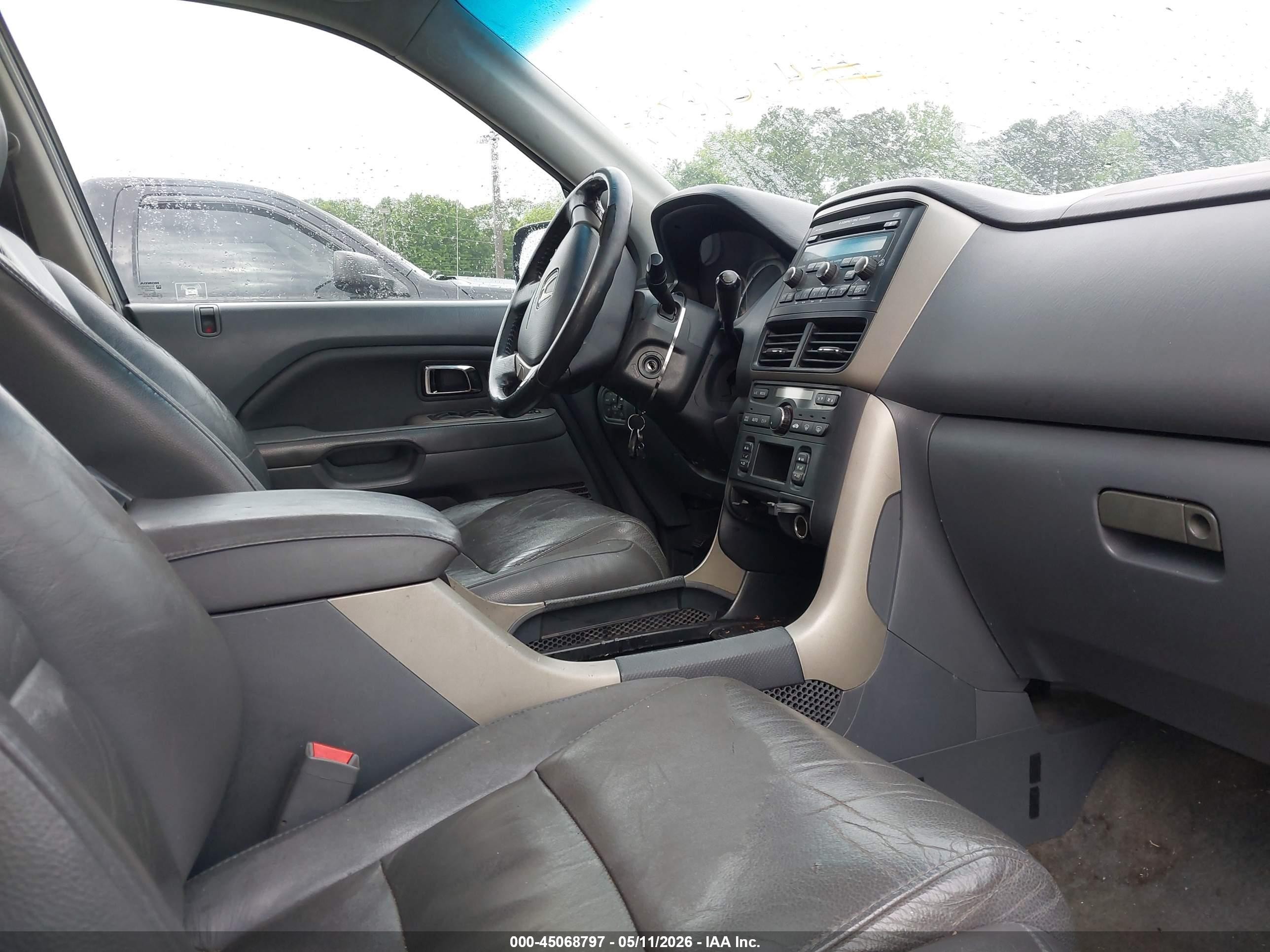 2006 Honda Pilot Ex-l Gray vin: 2HKYF185X6H556111