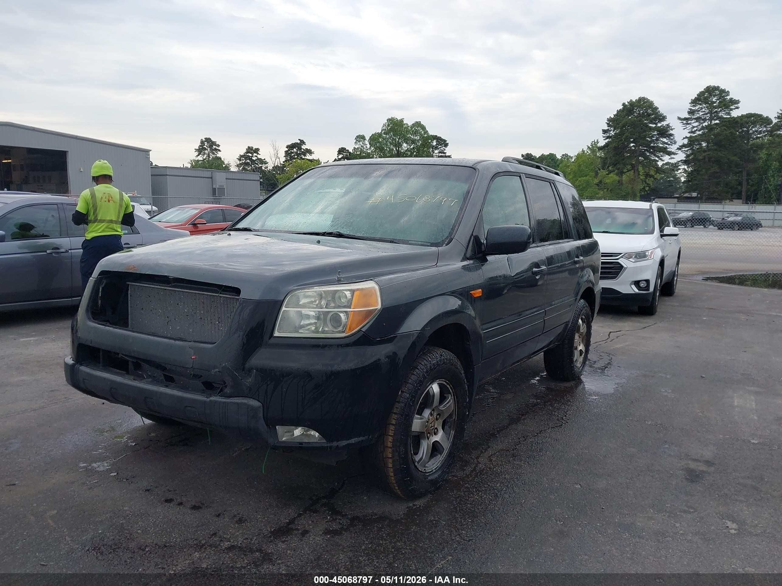 2006 Honda Pilot Ex-l Gray vin: 2HKYF185X6H556111