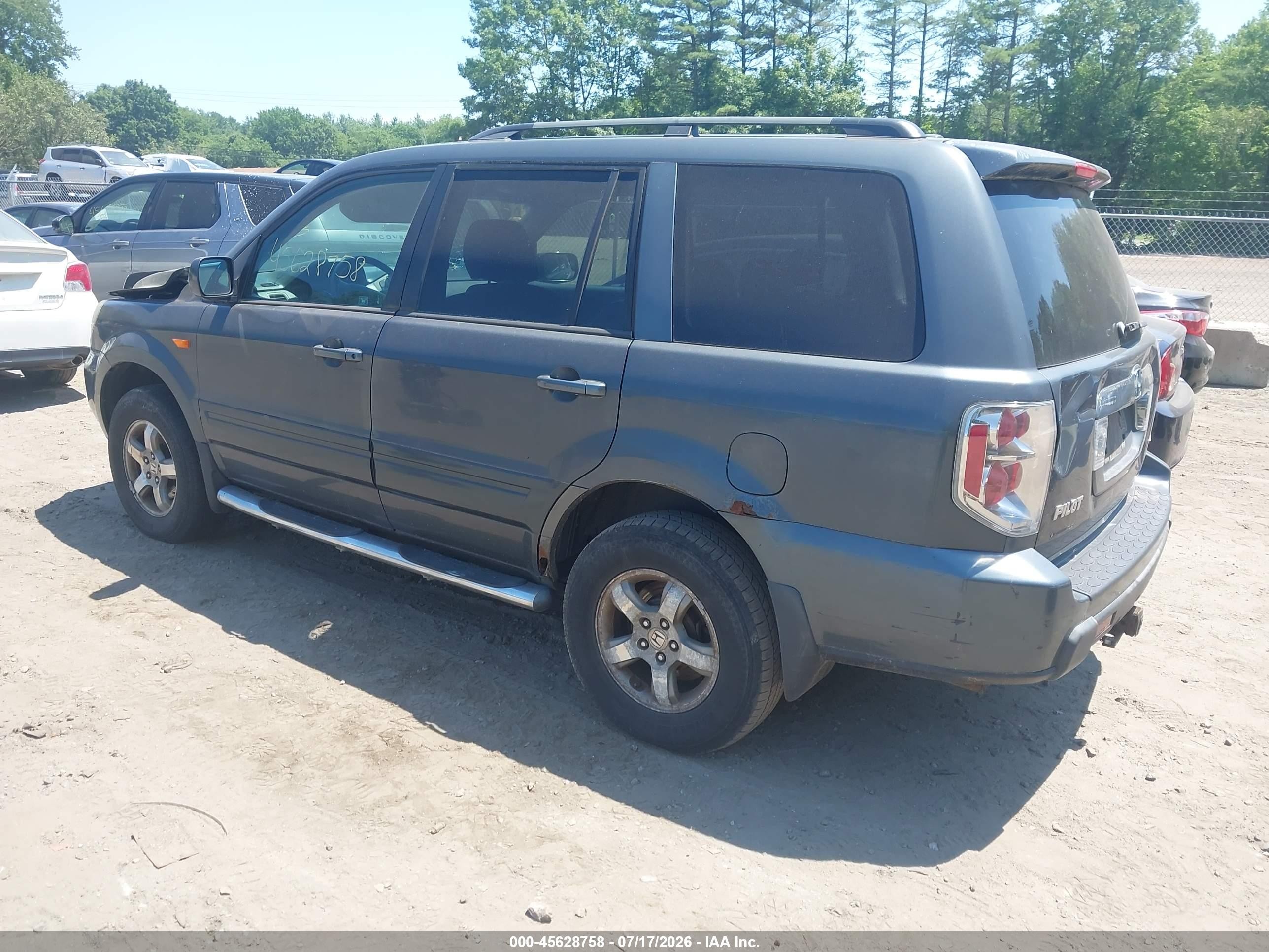 2006 Honda Pilot Ex-l Серый vin: 2HKYF185X6H558263