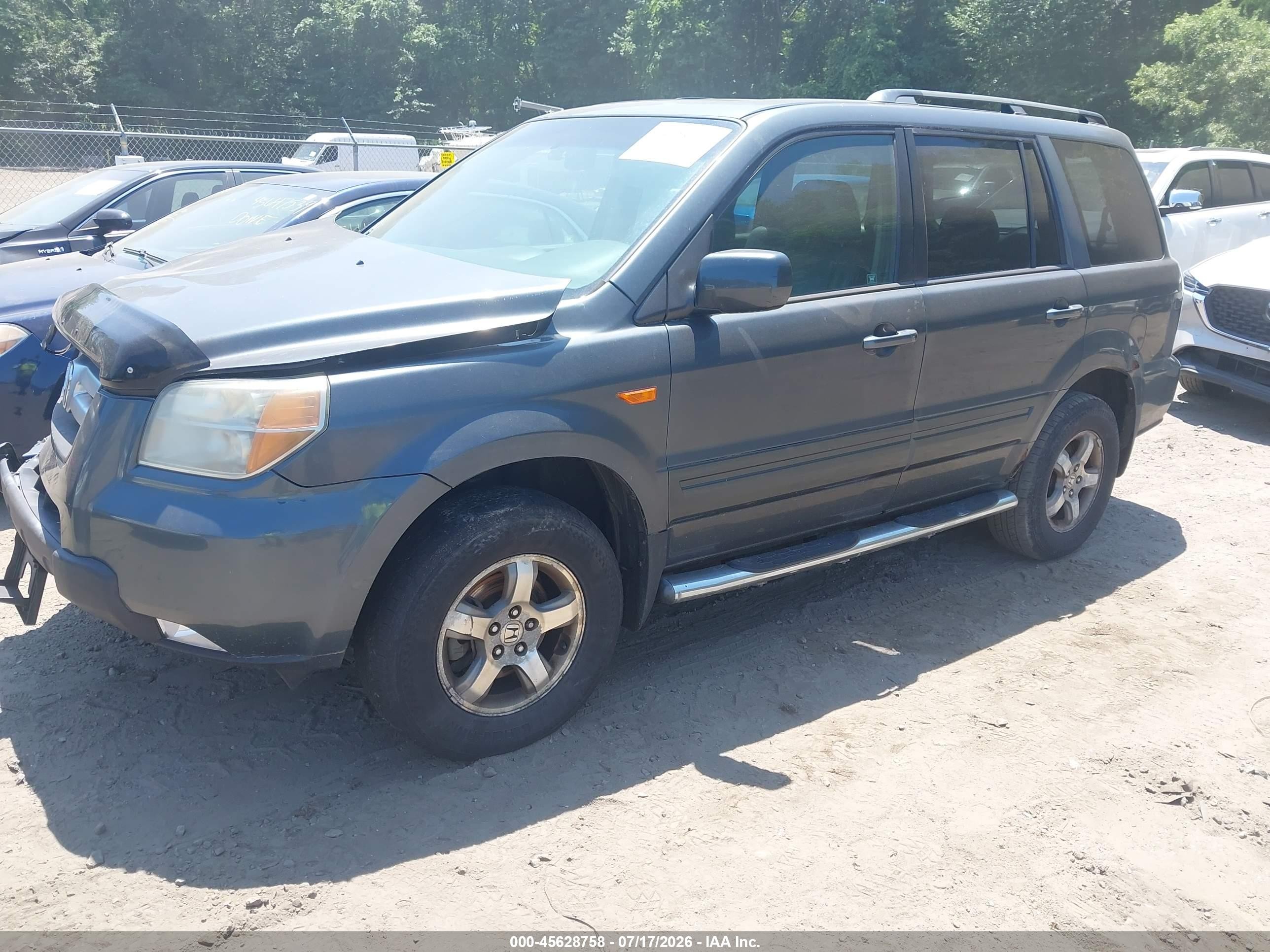 2006 Honda Pilot Ex-l Серый vin: 2HKYF185X6H558263