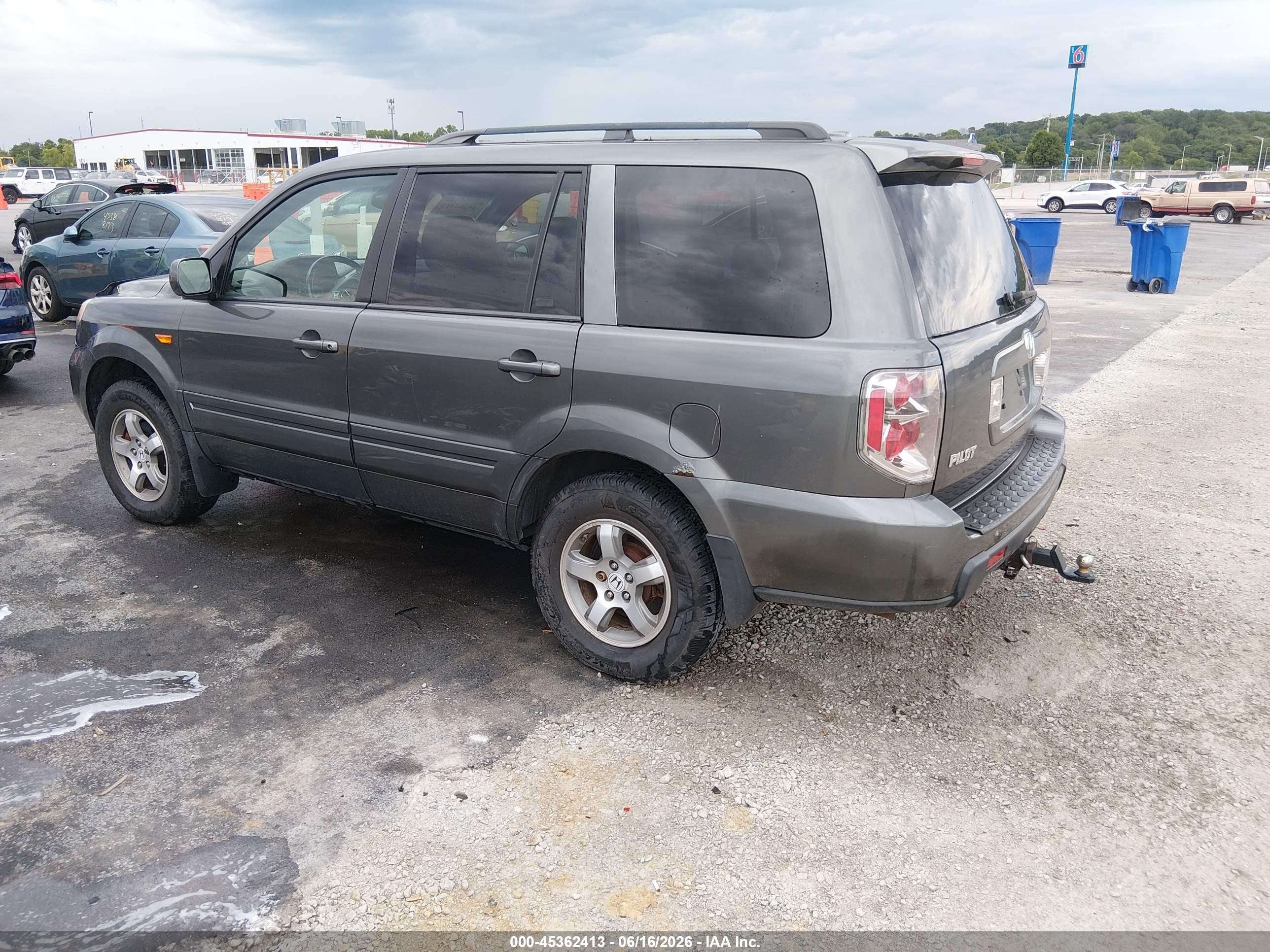 2007 Honda Pilot Ex-l Gray vin: 2HKYF185X7H516029
