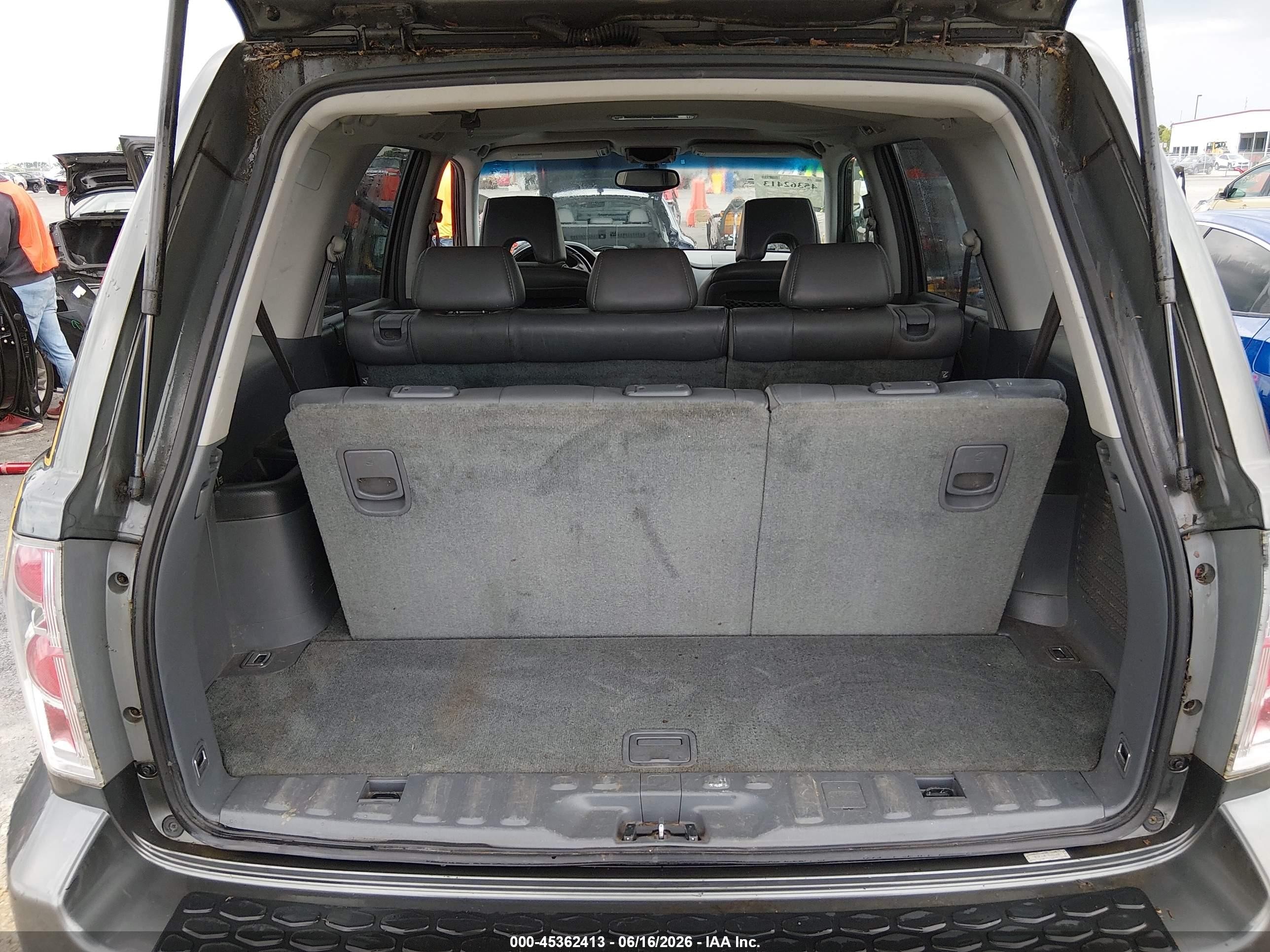 2007 Honda Pilot Ex-l Gray vin: 2HKYF185X7H516029