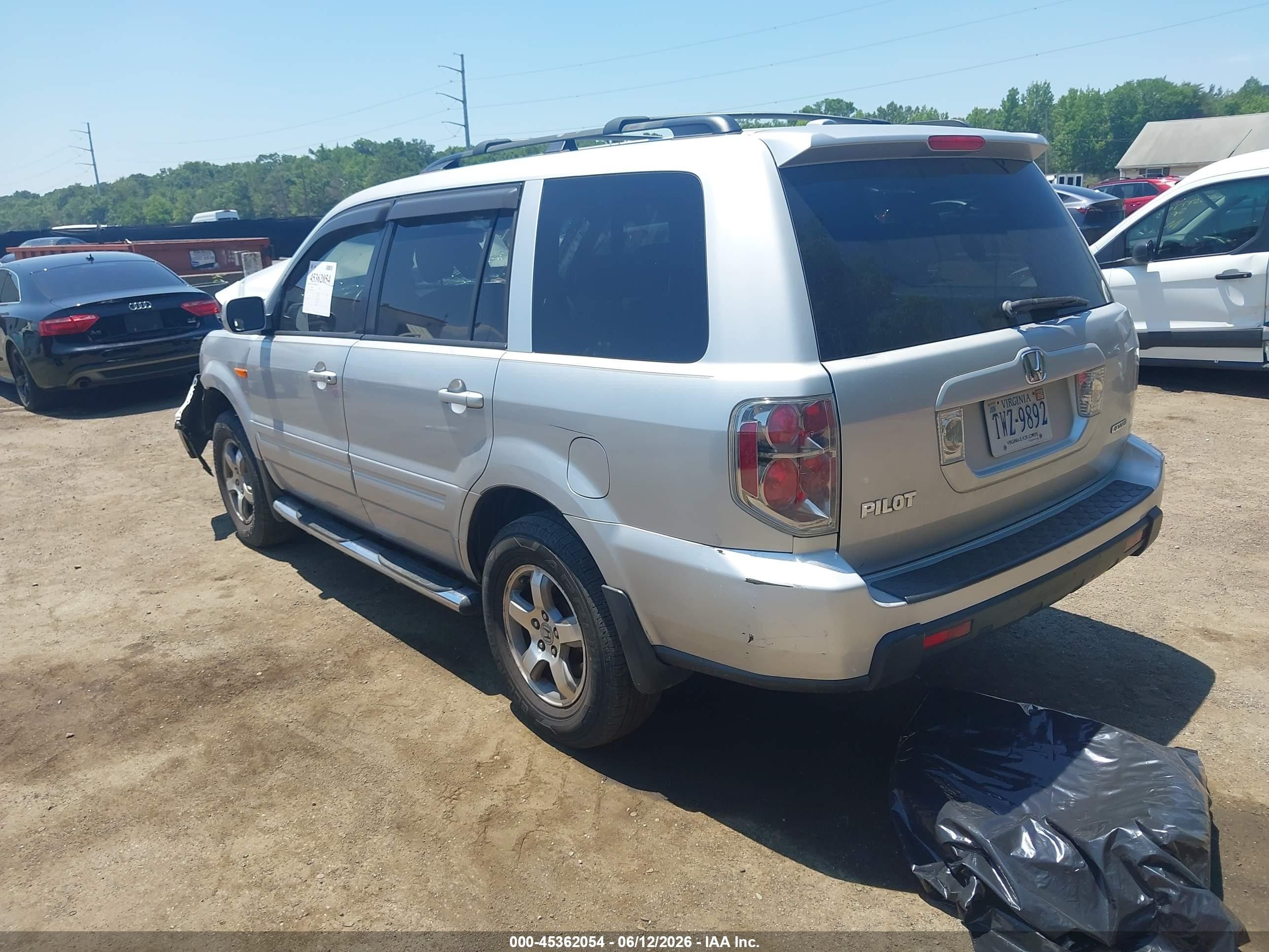 2007 Honda Pilot Ex-l Серебряный vin: 2HKYF185X7H523398