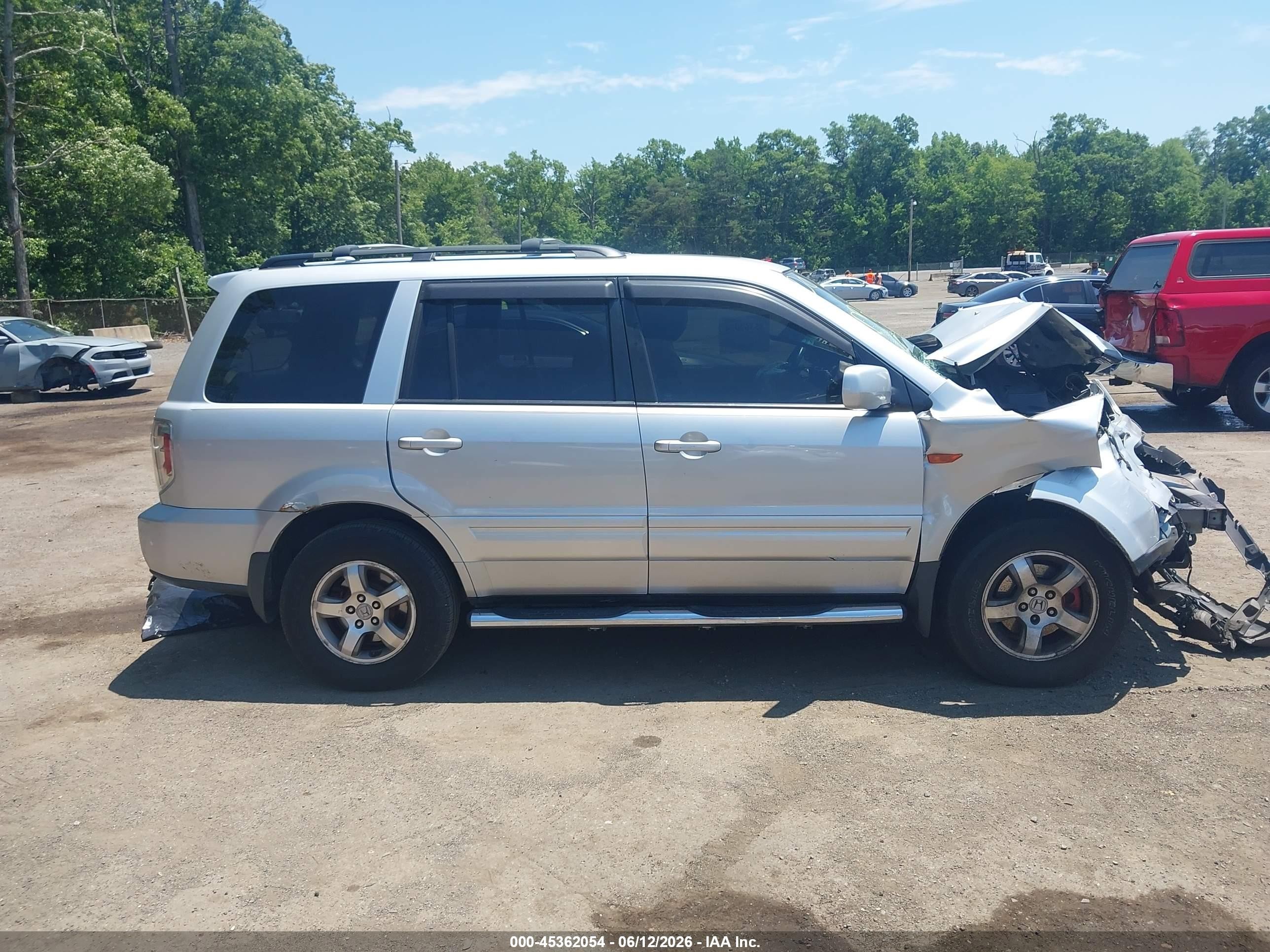 2007 Honda Pilot Ex-l Серебряный vin: 2HKYF185X7H523398