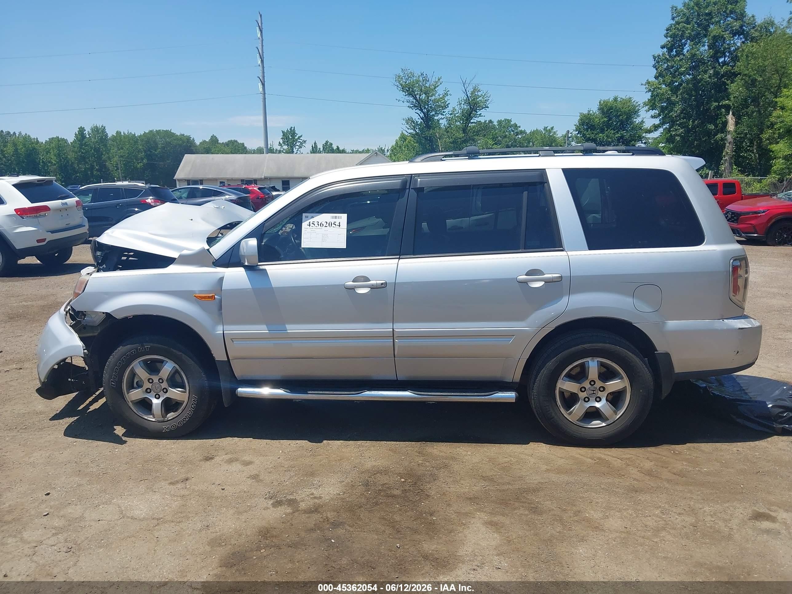 2007 Honda Pilot Ex-l Серебряный vin: 2HKYF185X7H523398