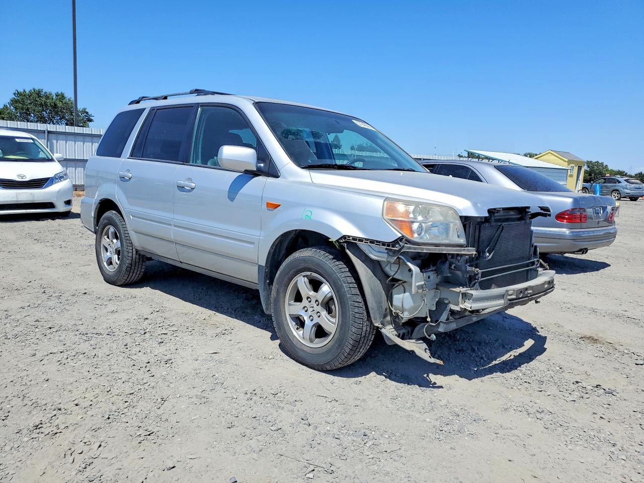 2007 Honda Pilot Exl Silver vin: 2HKYF185X7H530478