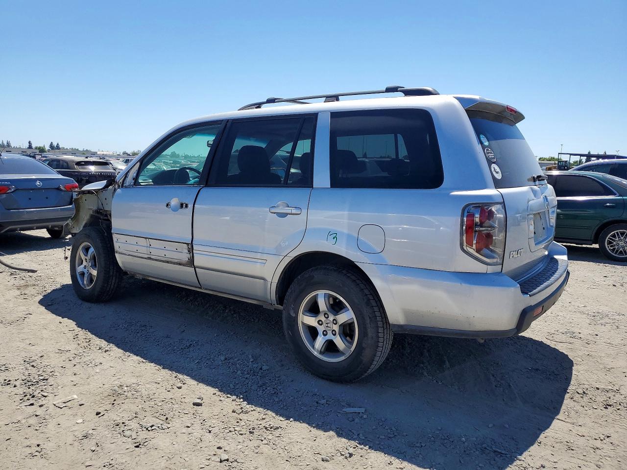 2007 Honda Pilot Exl Silver vin: 2HKYF185X7H530478
