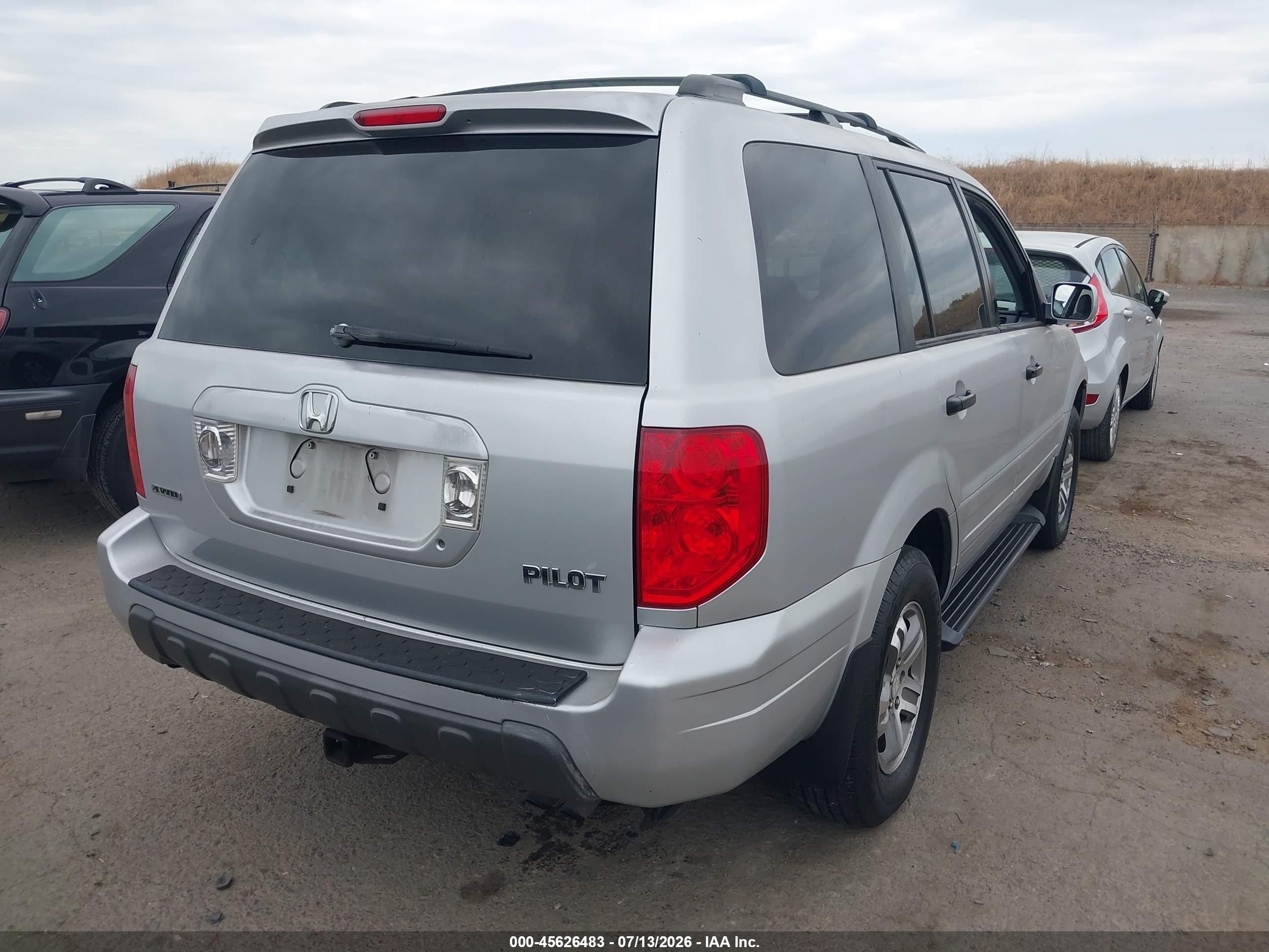 2003 Honda Pilot Ex-l Серебряный vin: 2HKYF18603H580499