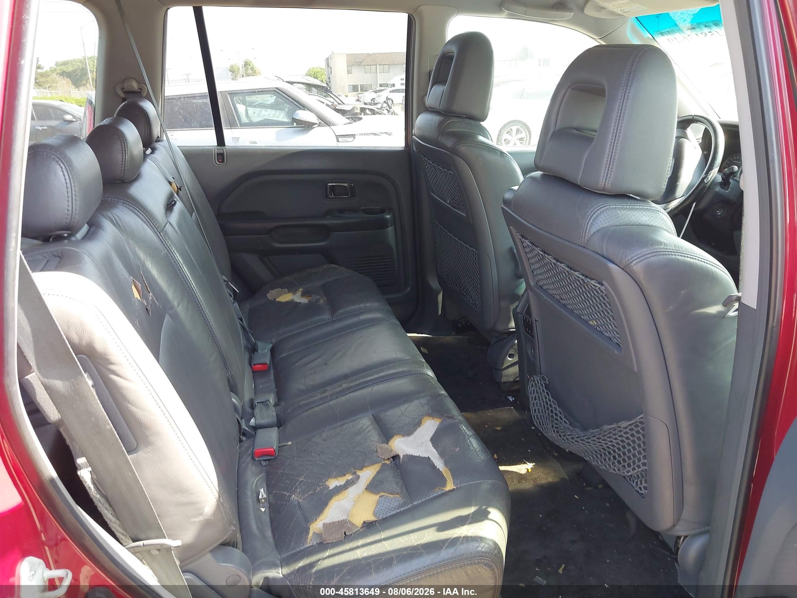 2003 Honda Pilot Ex-l Красный vin: 2HKYF18603H606910