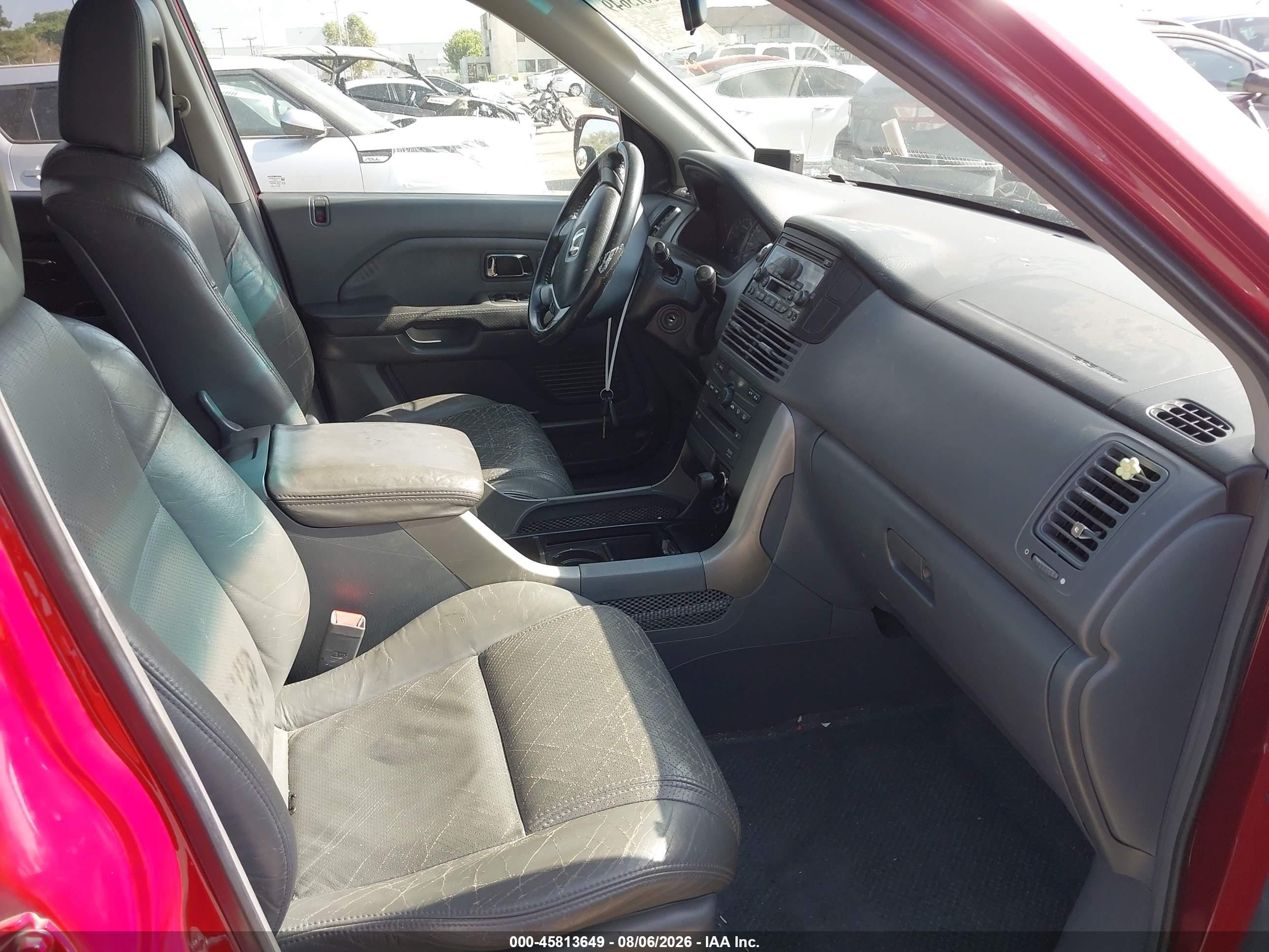 2003 Honda Pilot Ex-l Красный vin: 2HKYF18603H606910