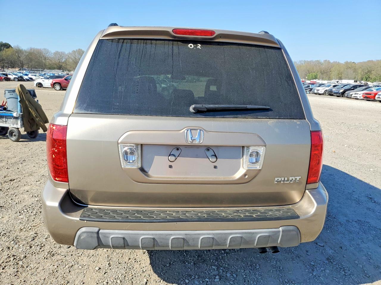 2003 Honda Pilot Exl Beige vin: 2HKYF18603H617583