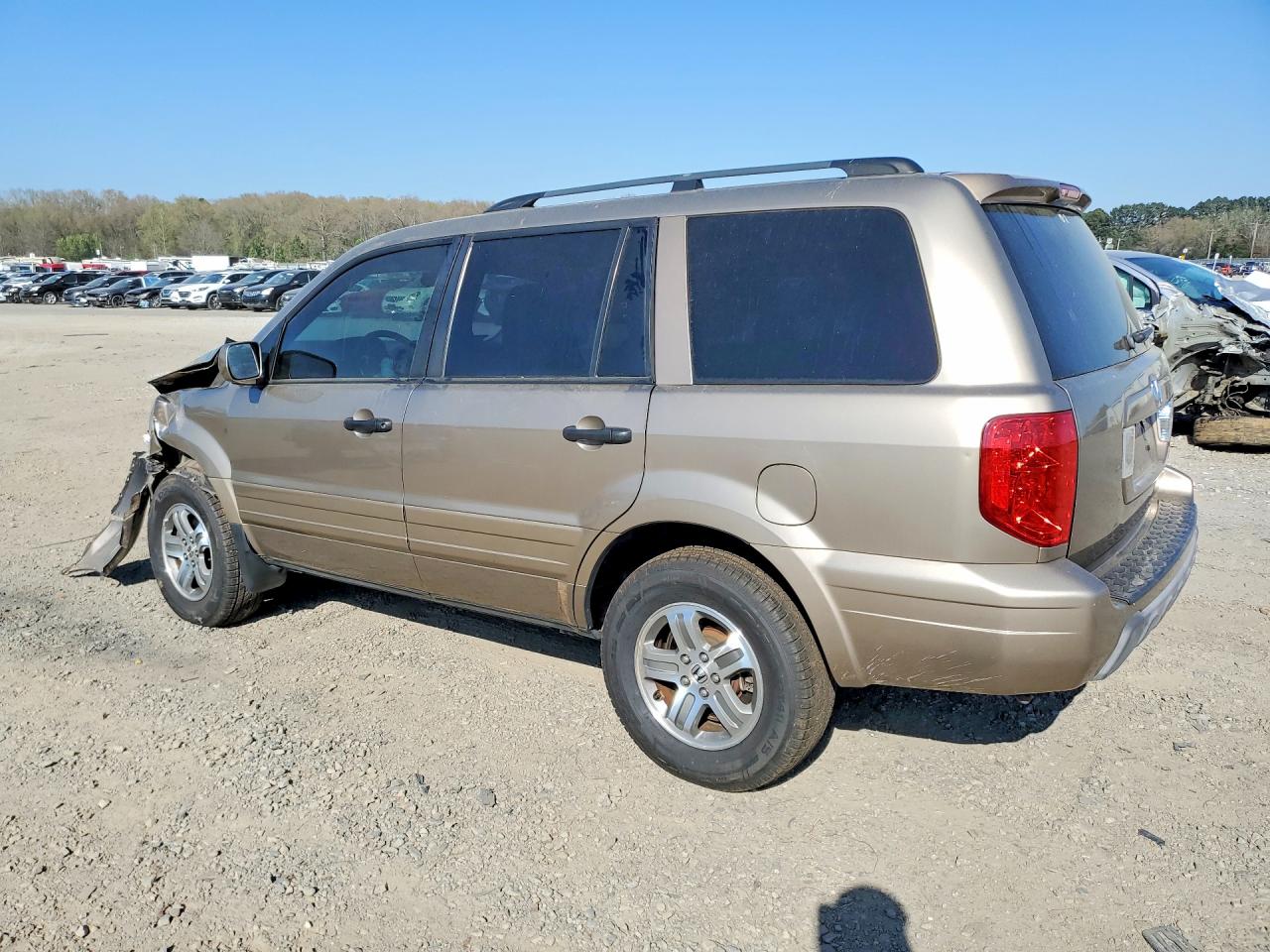 2003 Honda Pilot Exl Beige vin: 2HKYF18603H617583