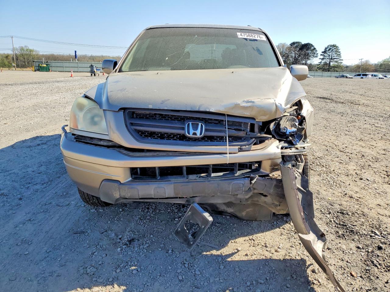 2003 Honda Pilot Exl Beige vin: 2HKYF18603H617583