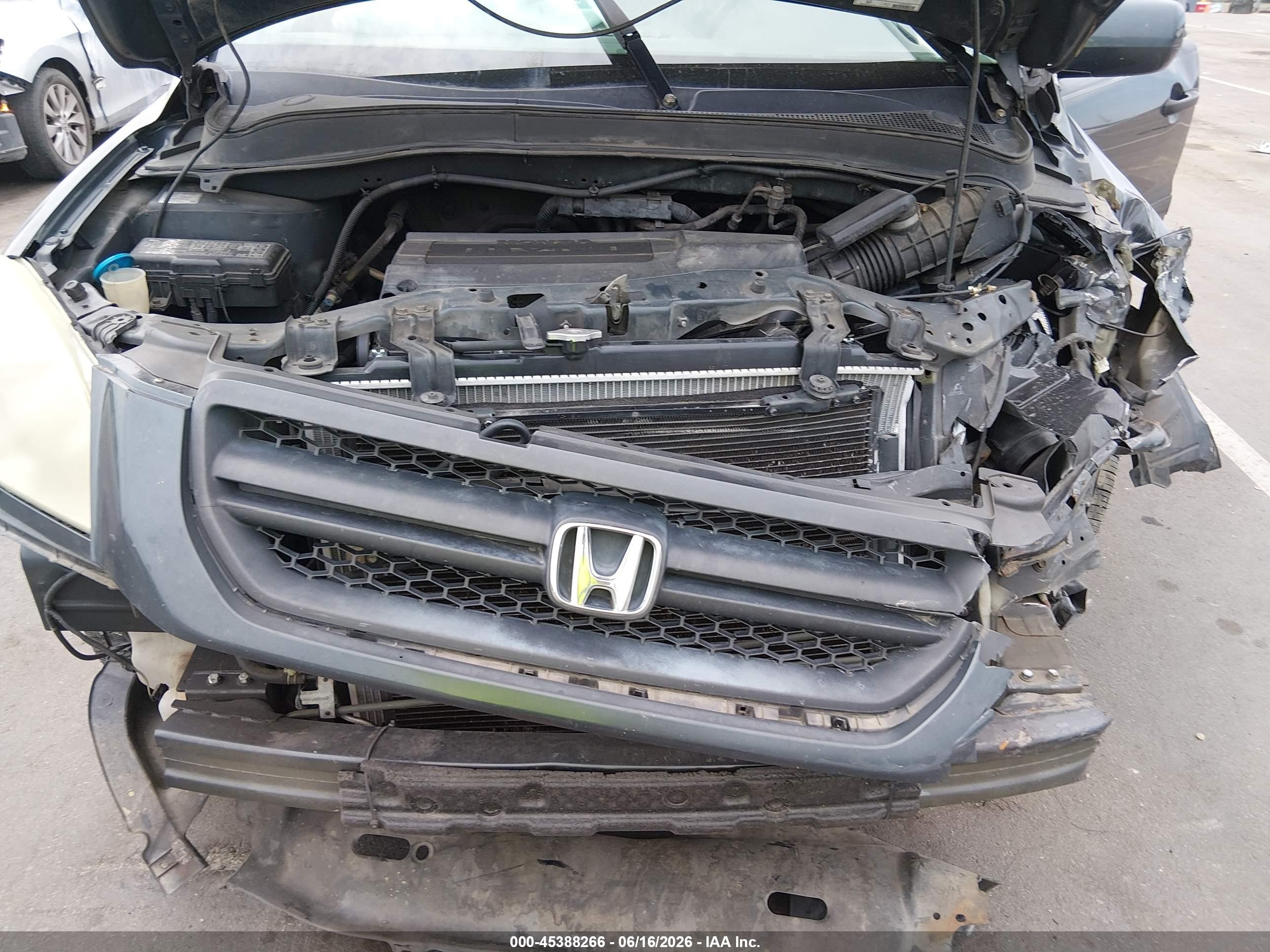 2004 Honda Pilot Ex-l Gray vin: 2HKYF18604H590399