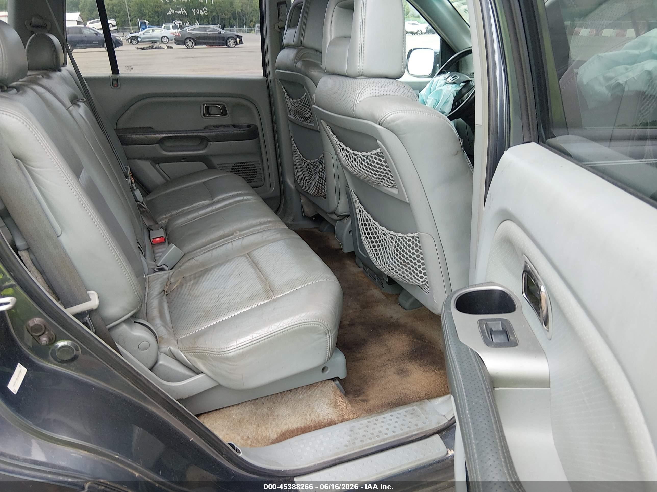 2004 Honda Pilot Ex-l Gray vin: 2HKYF18604H590399