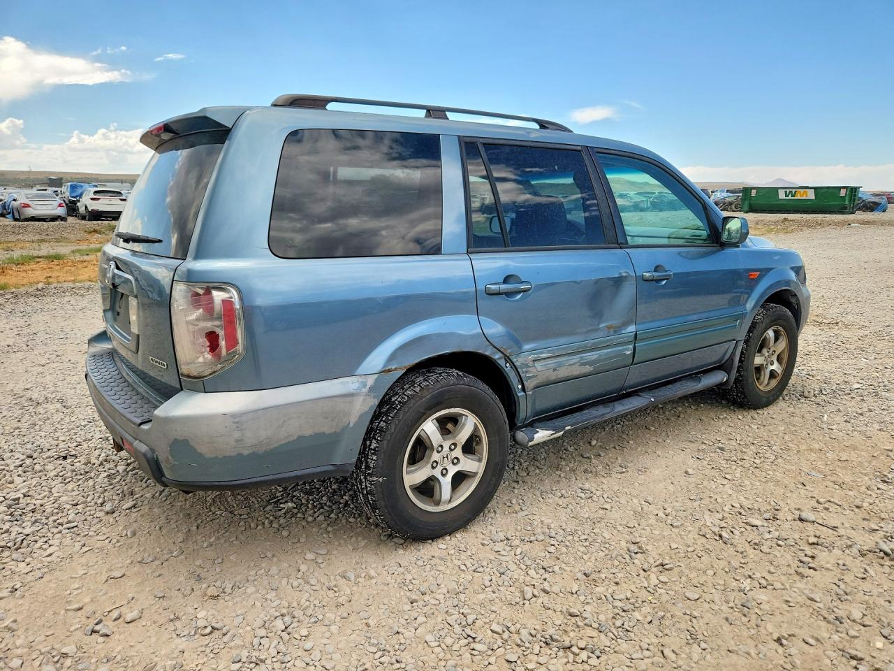 2006 Honda Pilot Ex Синий vin: 2HKYF18606H505824