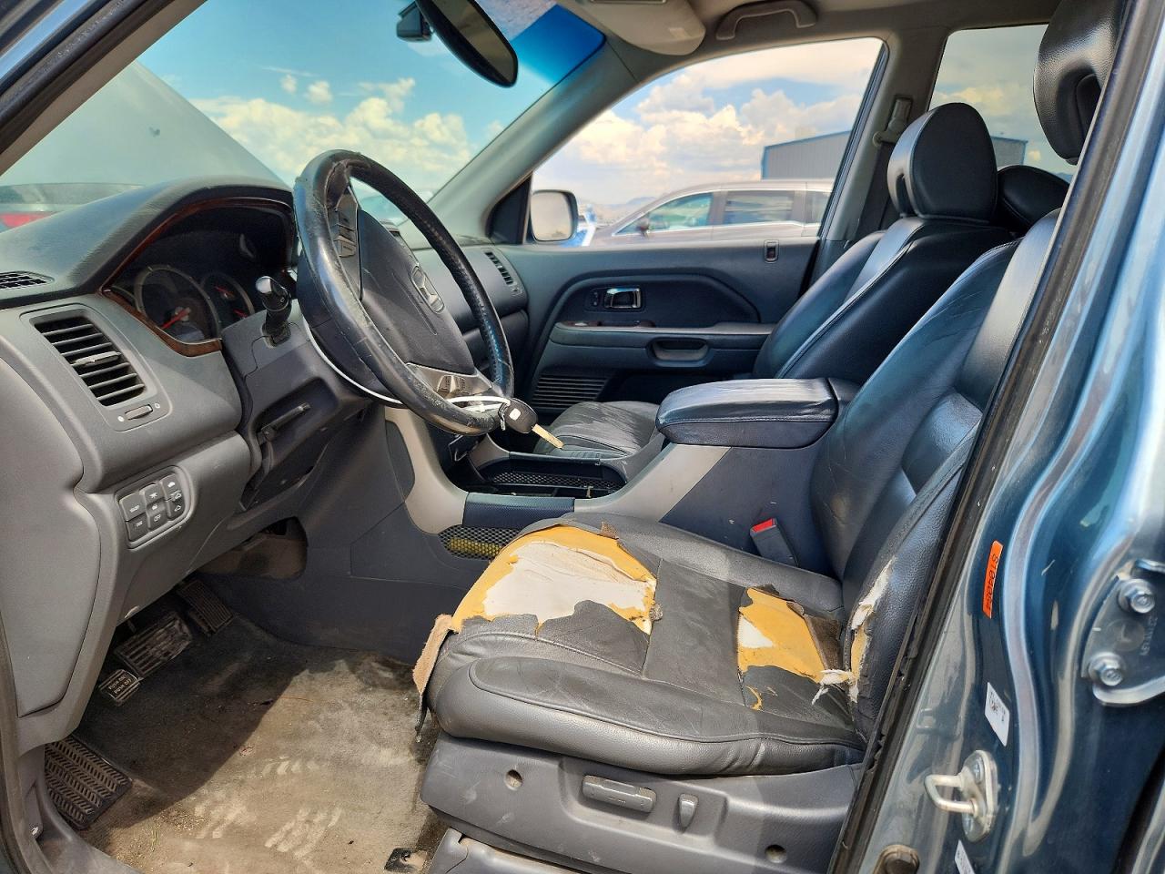 2006 Honda Pilot Ex Синий vin: 2HKYF18606H505824