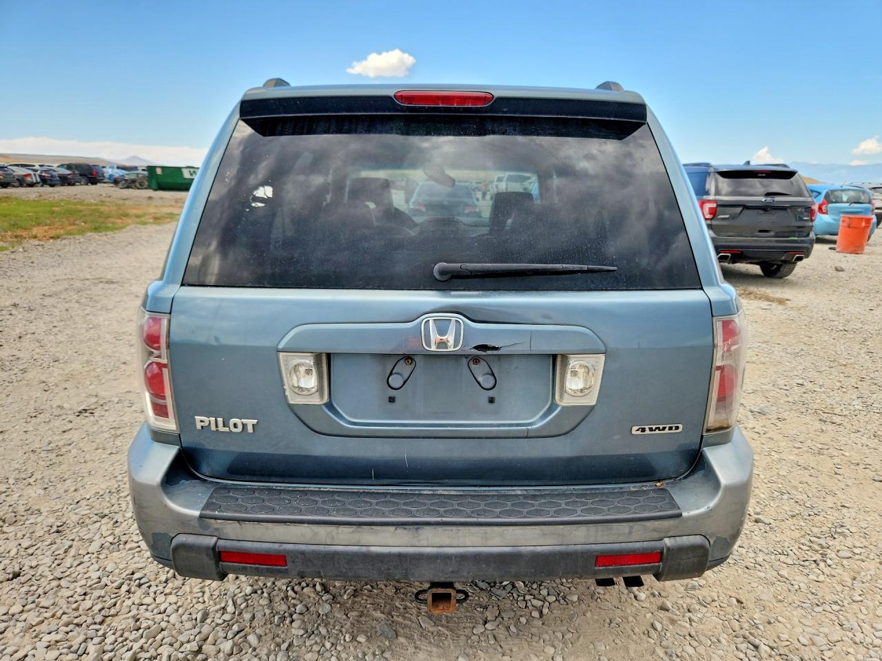 2006 Honda Pilot Ex Синий vin: 2HKYF18606H505824