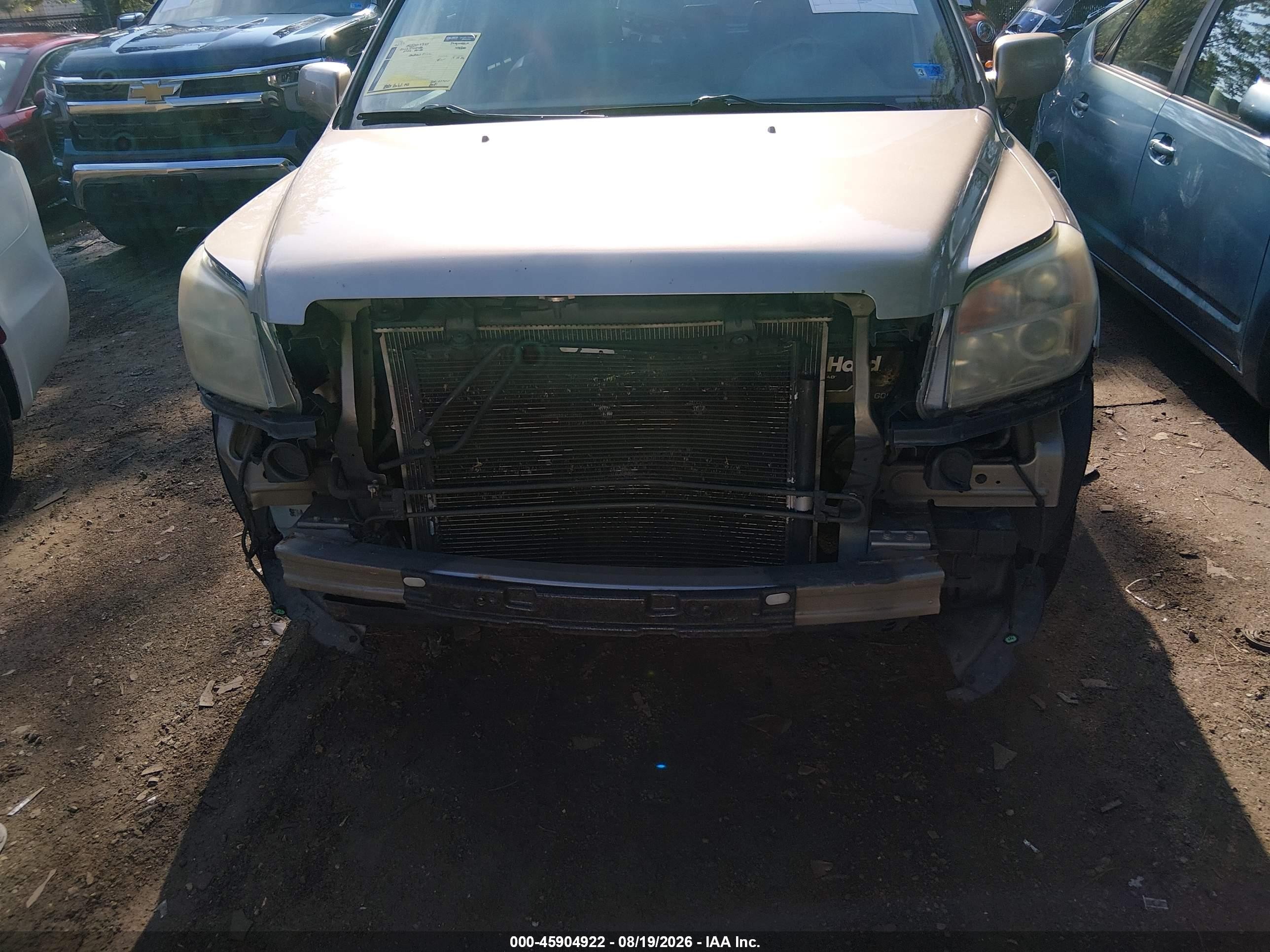 2006 Honda Pilot Ex-l Золотой vin: 2HKYF18606H536040