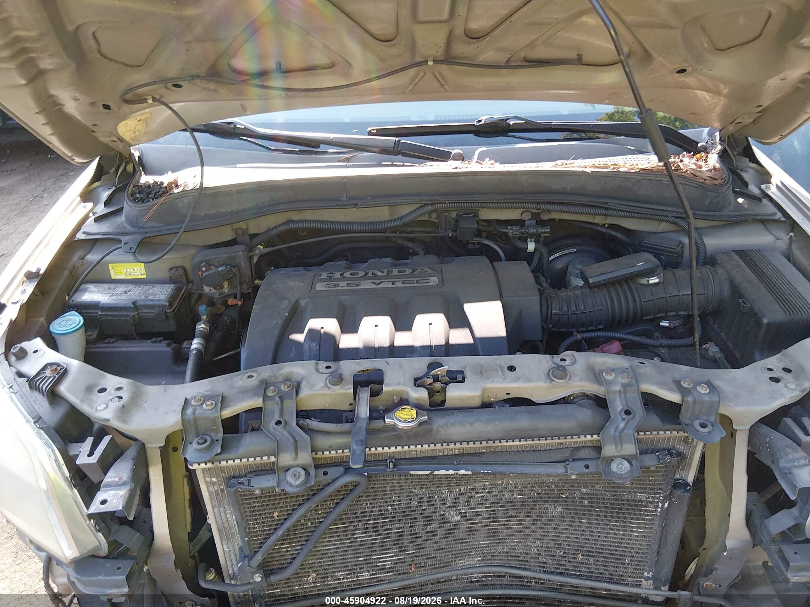 2006 Honda Pilot Ex-l Золотой vin: 2HKYF18606H536040