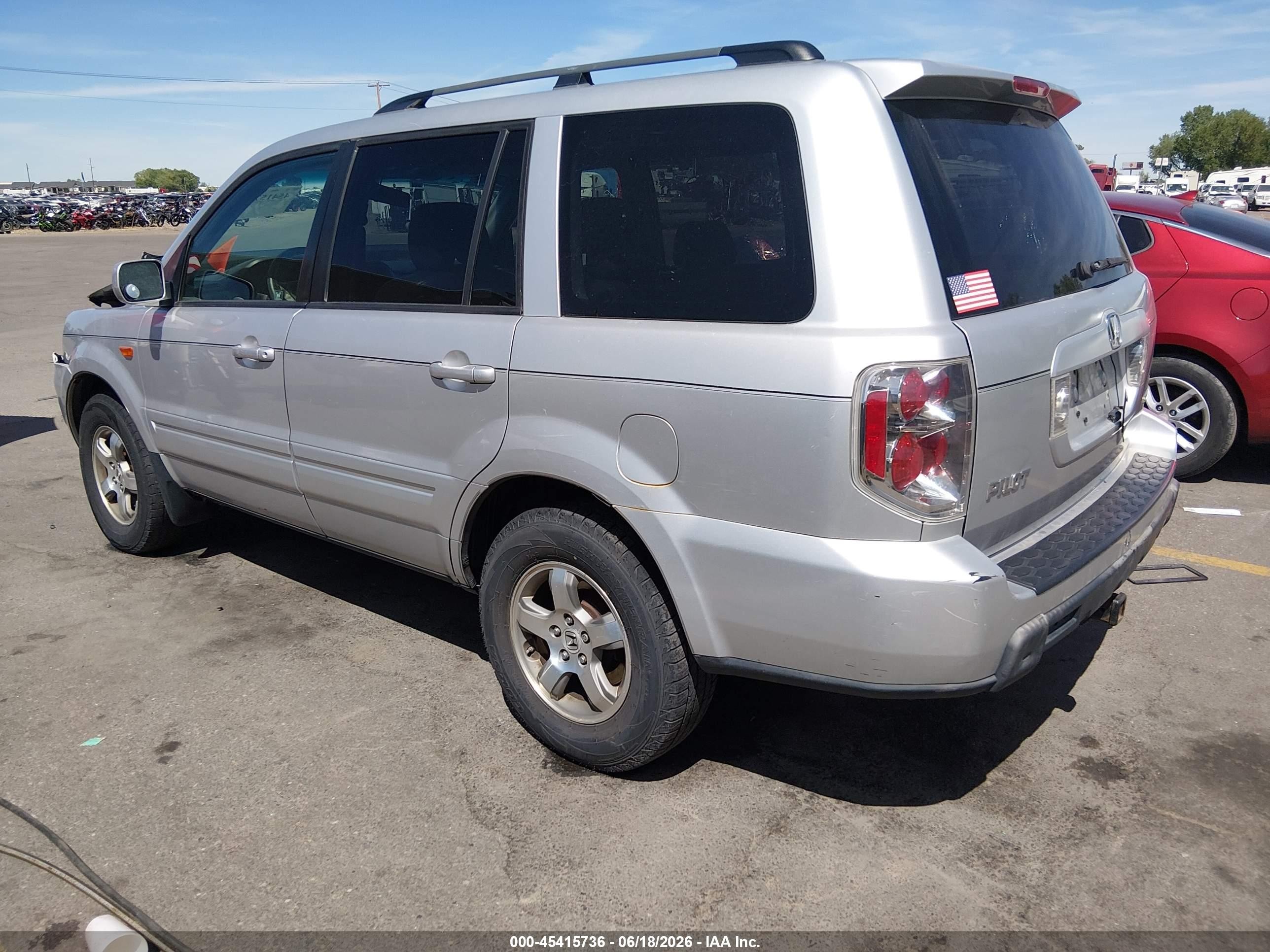 2006 Honda Pilot Ex-l Серебряный vin: 2HKYF18606H551623