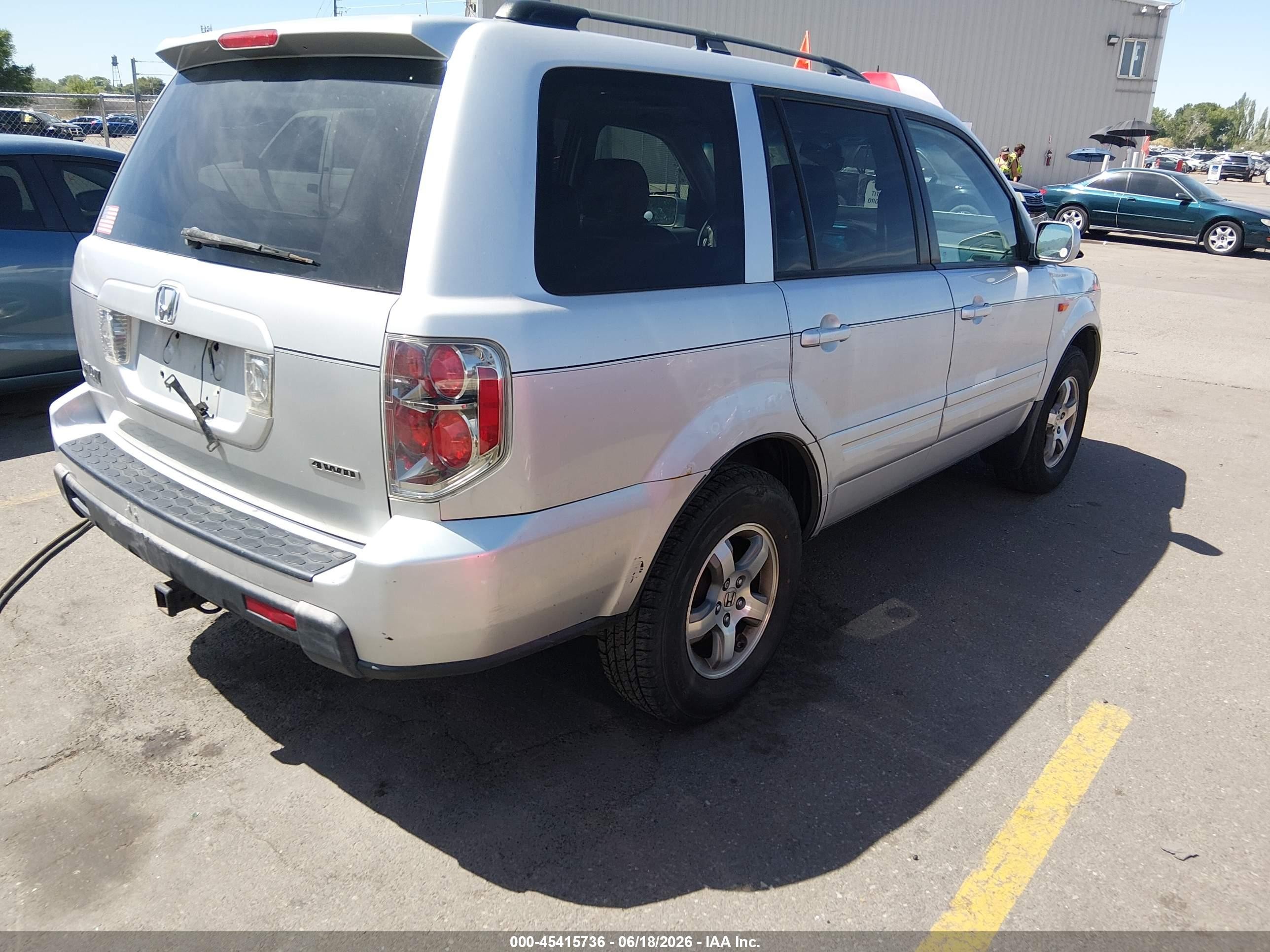 2006 Honda Pilot Ex-l Серебряный vin: 2HKYF18606H551623
