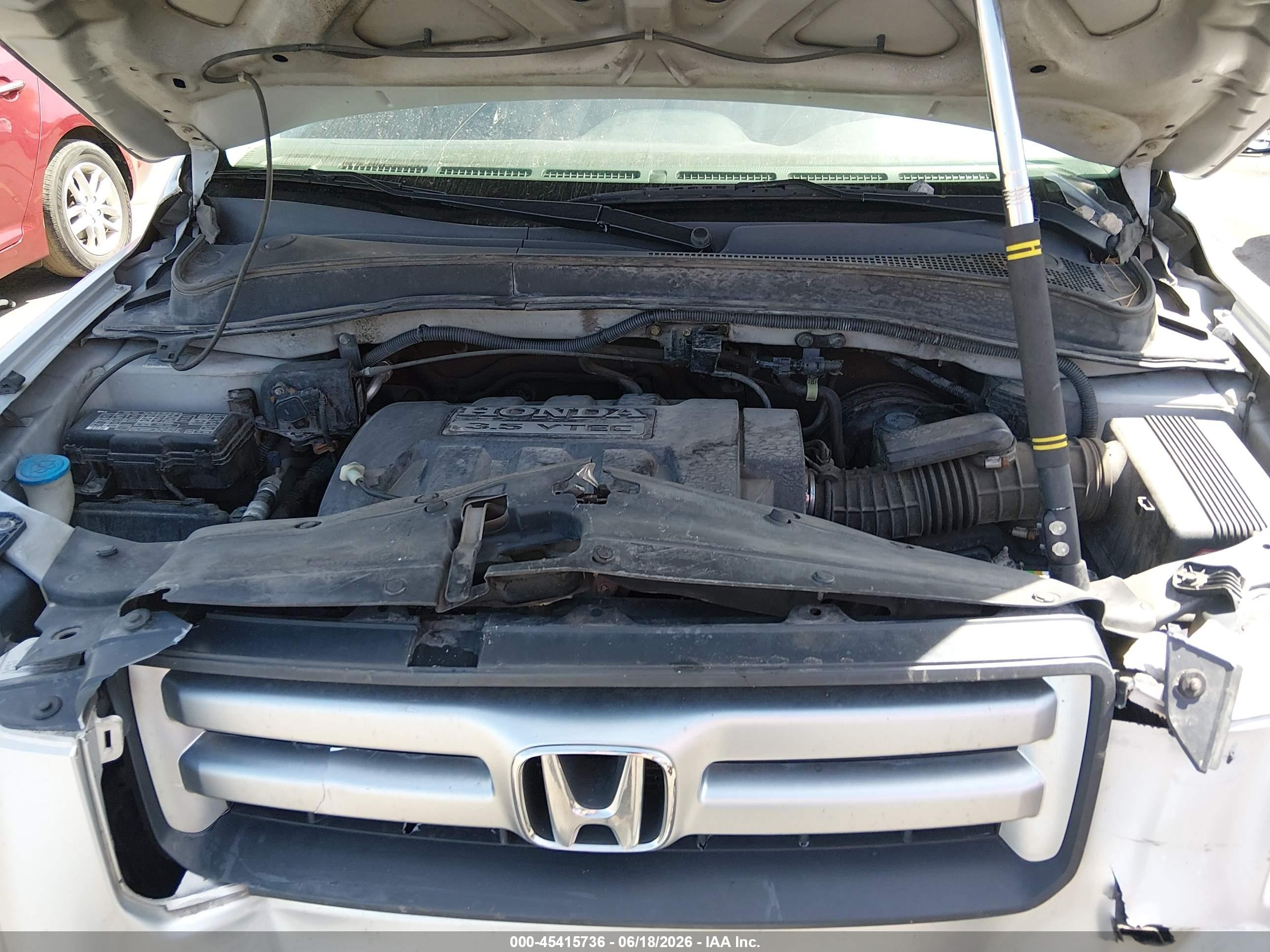 2006 Honda Pilot Ex-l Серебряный vin: 2HKYF18606H551623