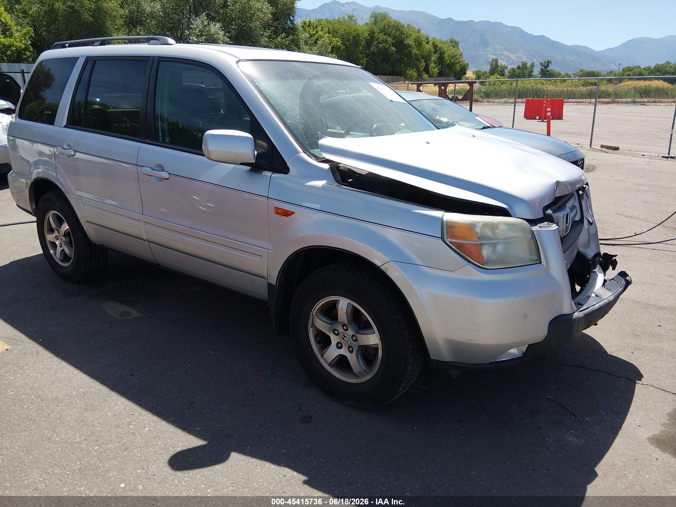 2006 Honda Pilot Ex-l Серебряный vin: 2HKYF18606H551623