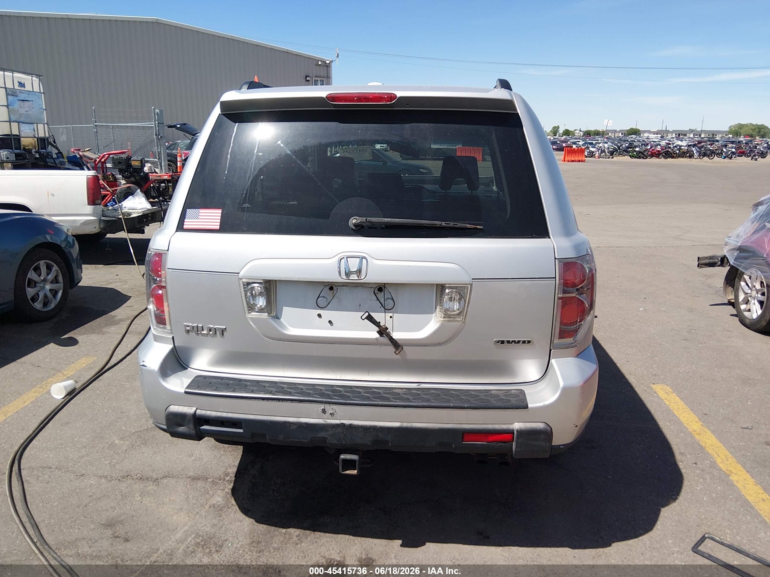 2006 Honda Pilot Ex-l Серебряный vin: 2HKYF18606H551623