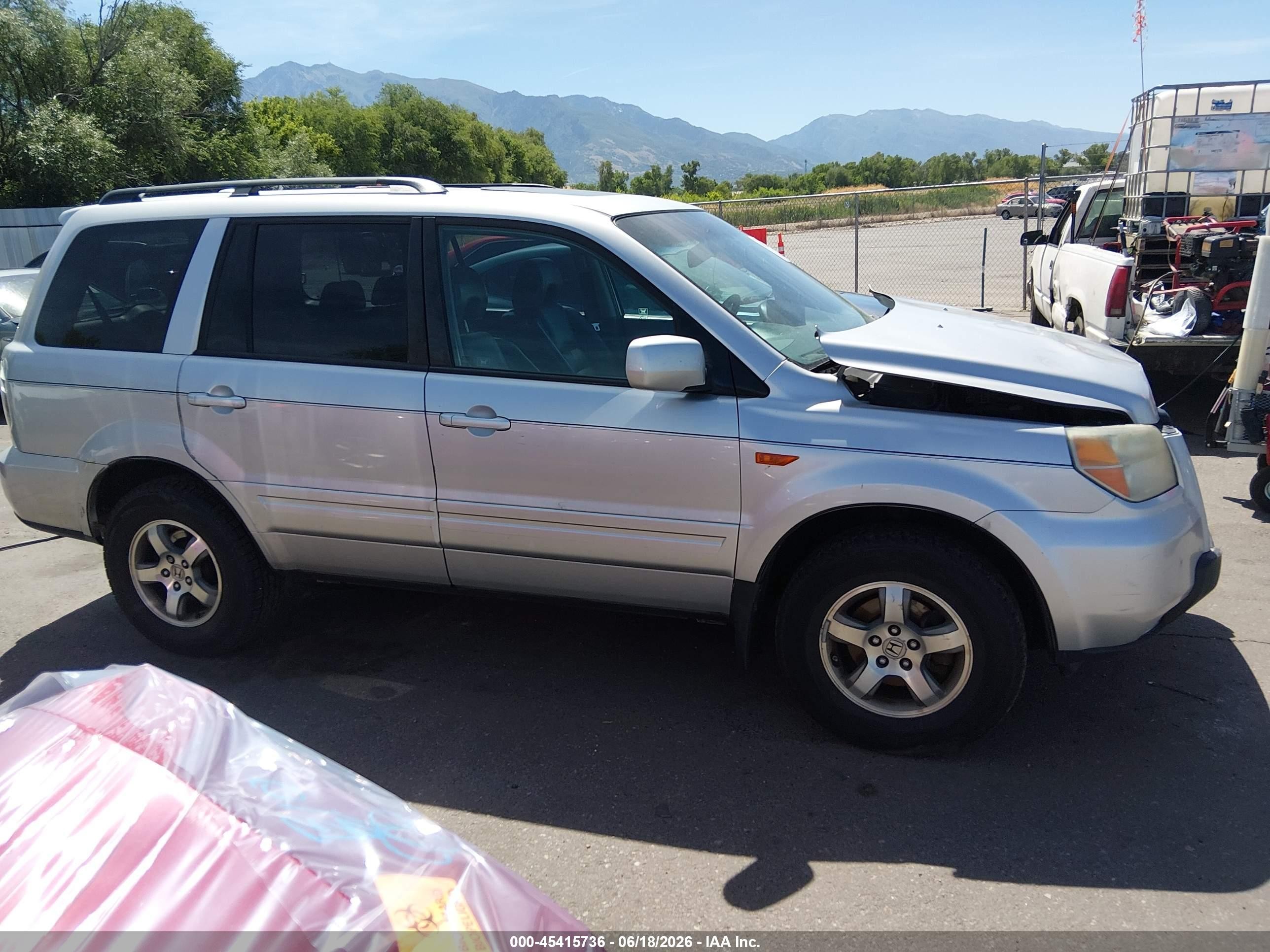 2006 Honda Pilot Ex-l Серебряный vin: 2HKYF18606H551623