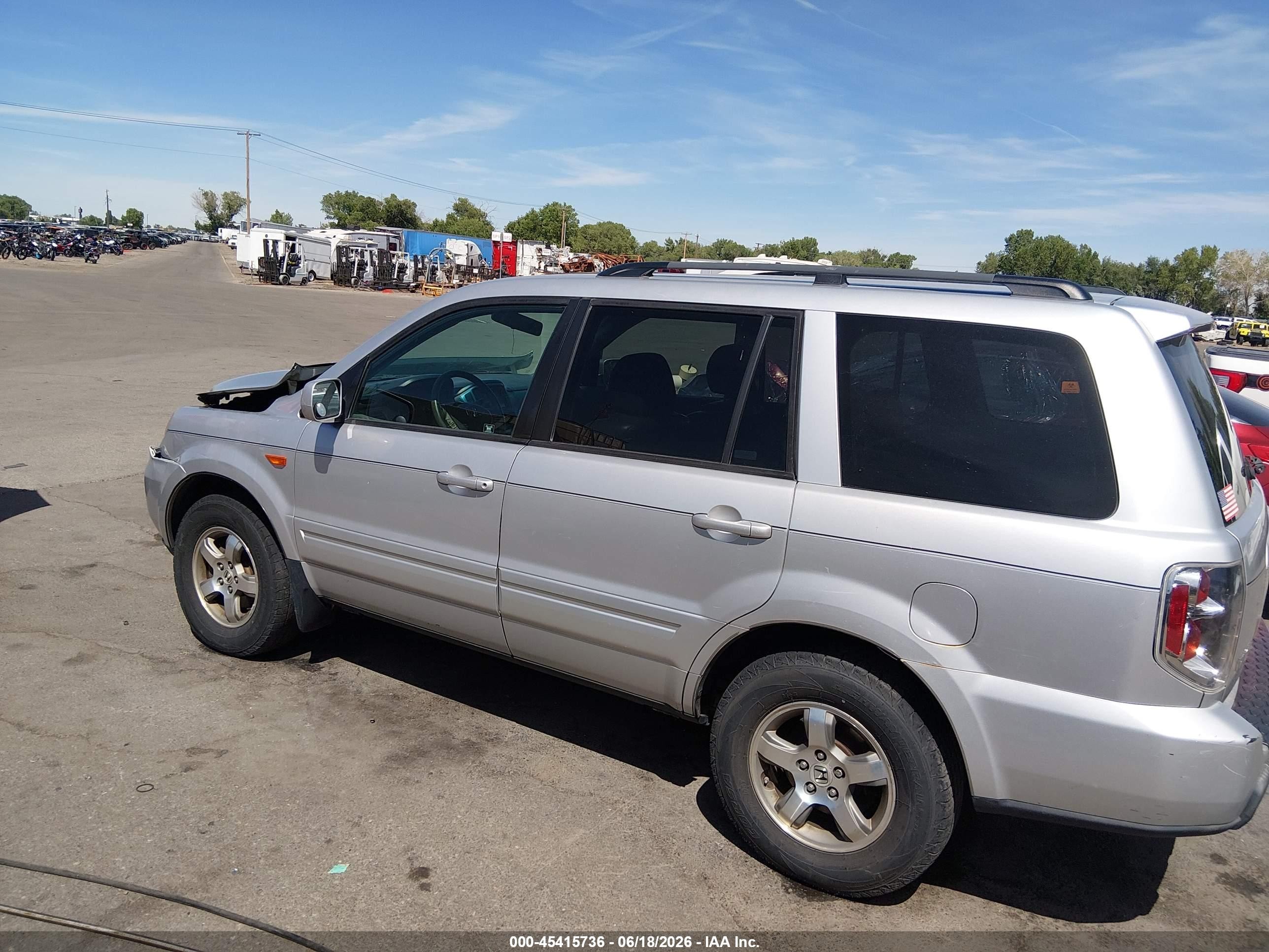 2006 Honda Pilot Ex-l Серебряный vin: 2HKYF18606H551623